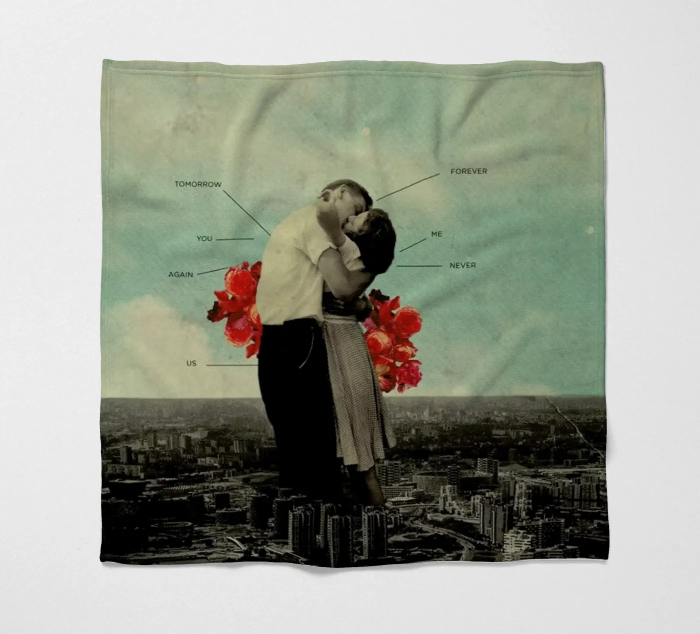 Never Forever Fleecedecke von Frank Moth