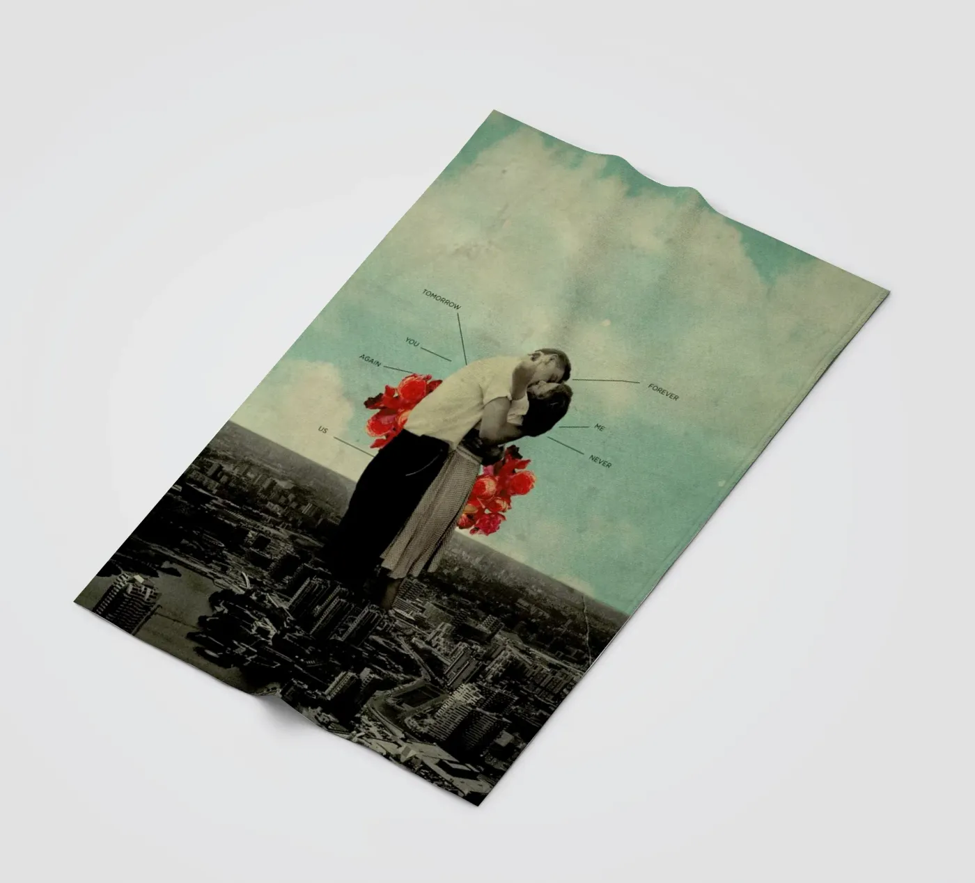 Never Forever Fleecedecke von Frank Moth