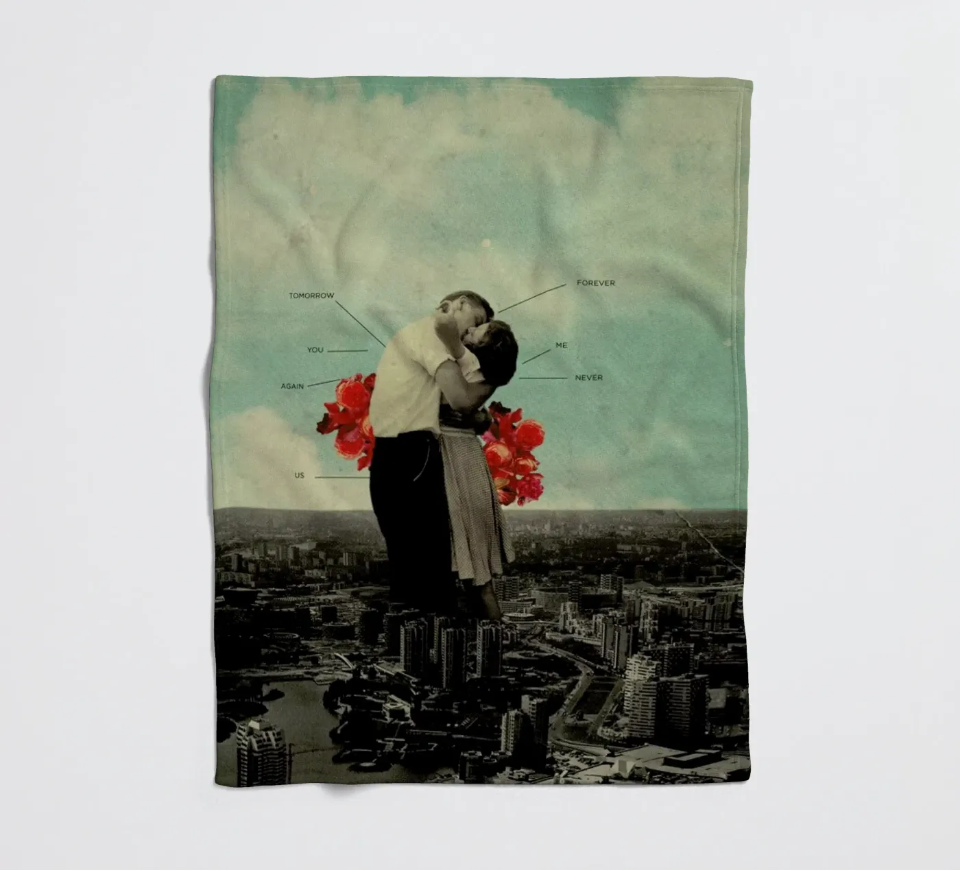 Never Forever Fleecedecke von Frank Moth