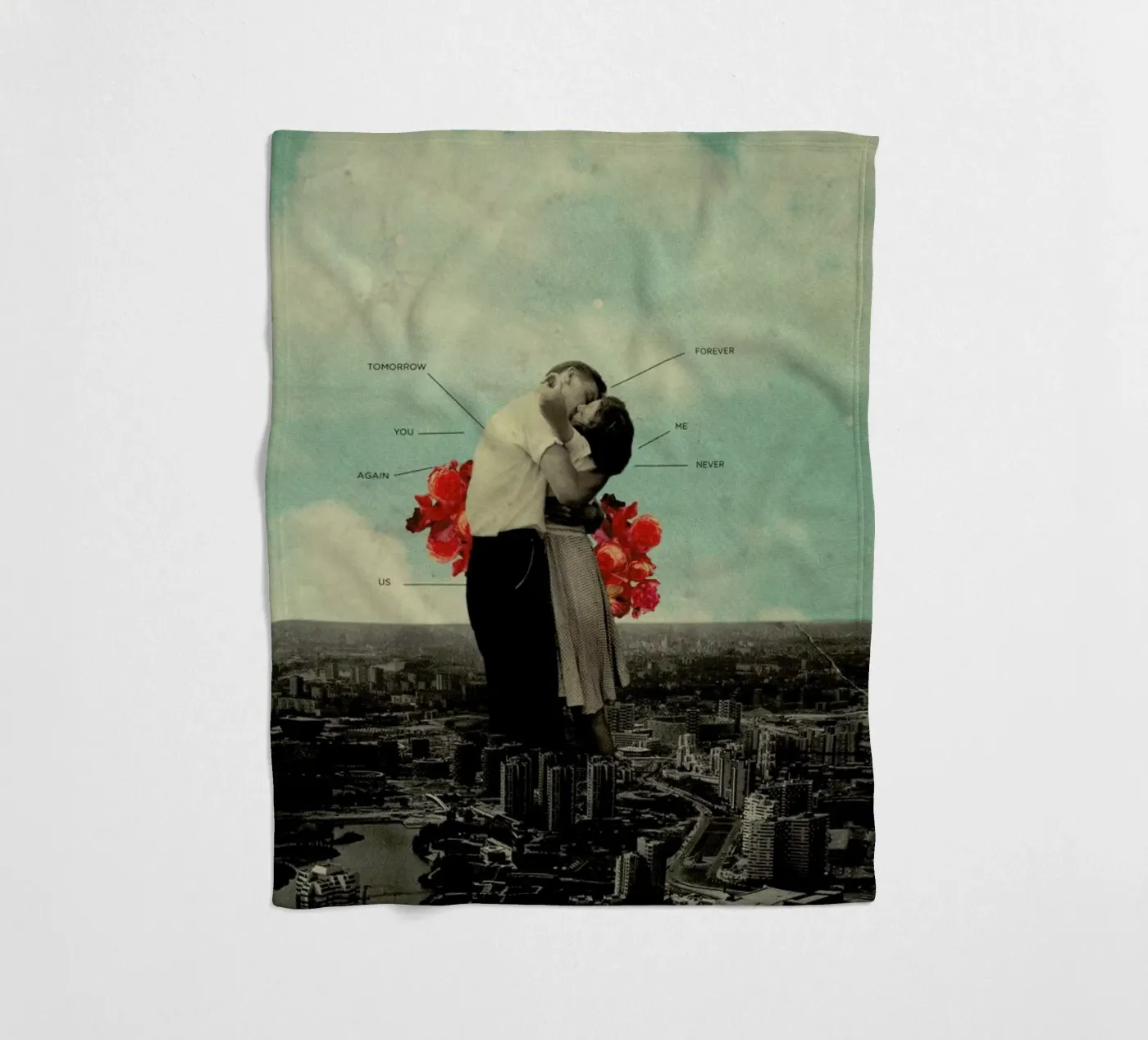 Never Forever Fleecedecke von Frank Moth