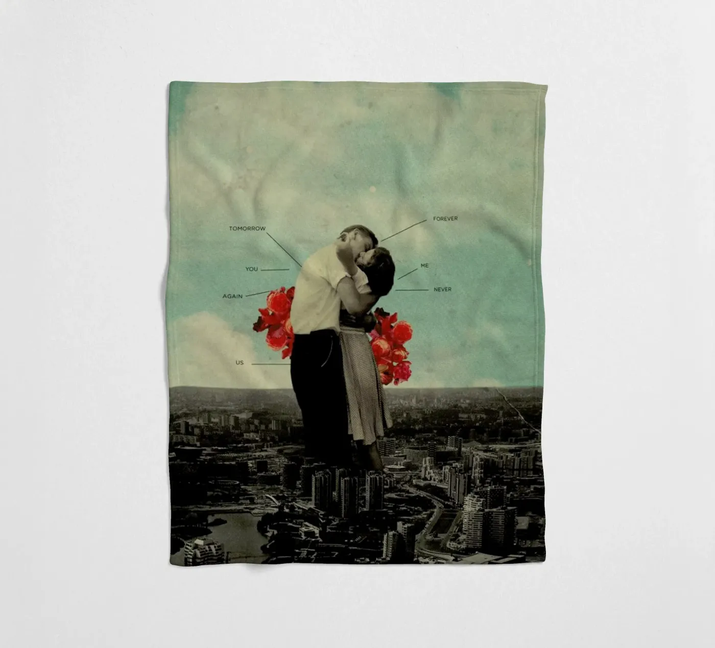 Never Forever Fleecedecke von Frank Moth