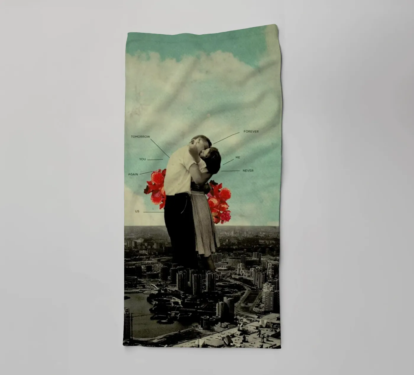 Never Forever badhanddoek van Frank Moth