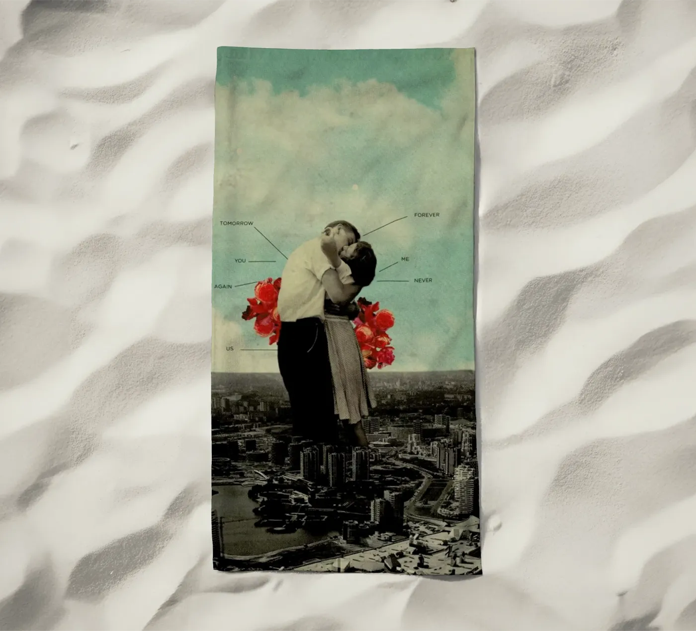 Never Forever serviette de plage de Frank Moth