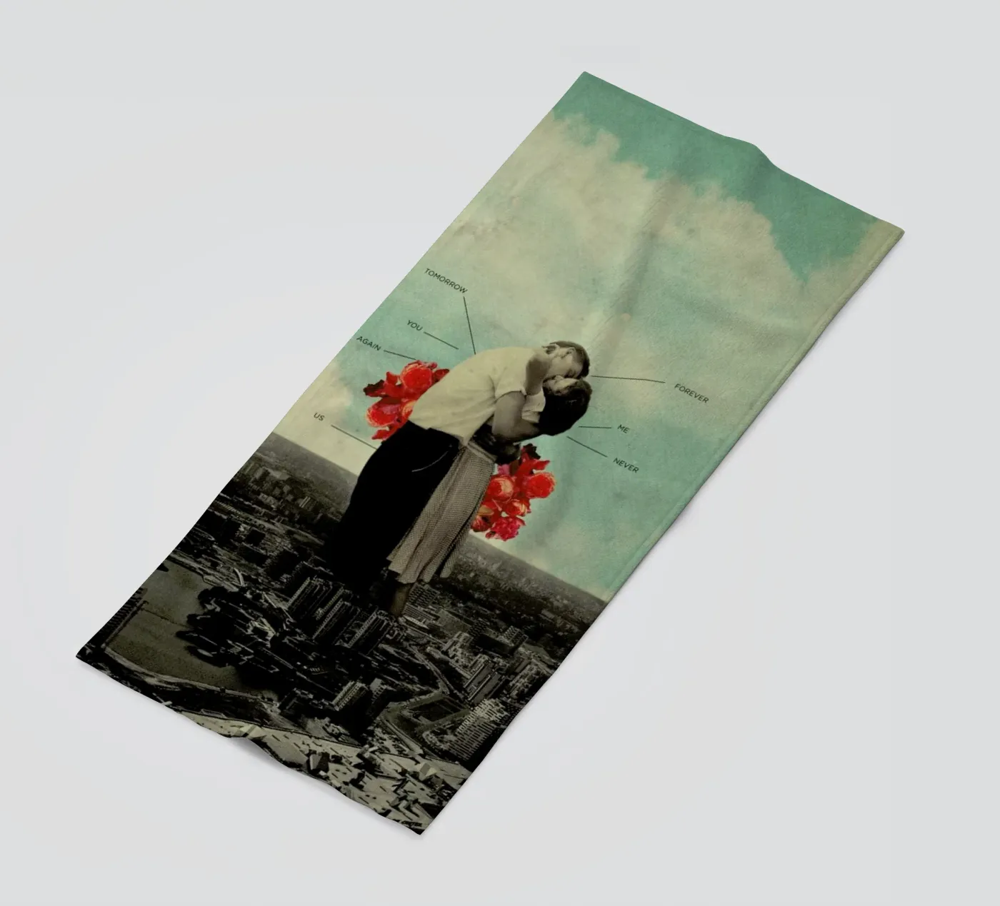 Never Forever serviette de plage de Frank Moth