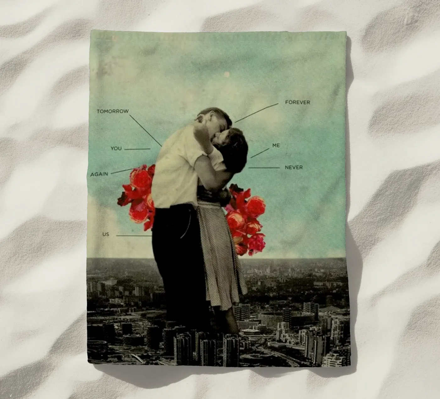 Never Forever serviette de plage de Frank Moth