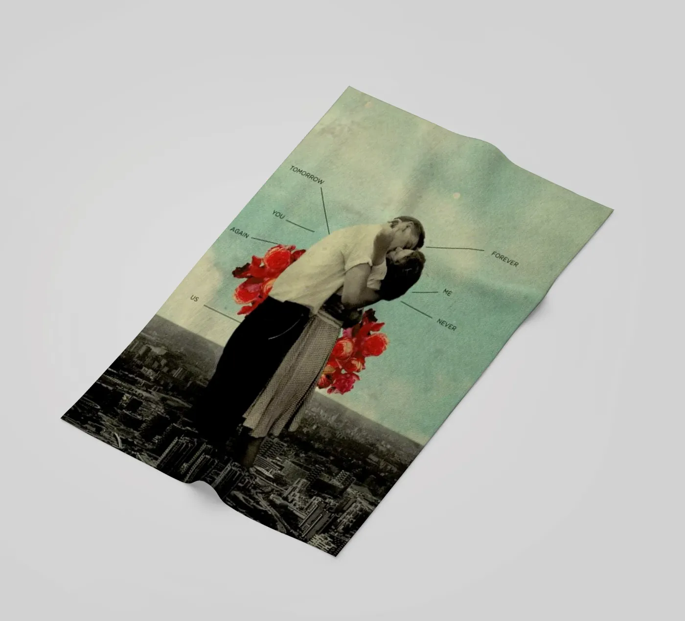 Never Forever serviette de plage de Frank Moth