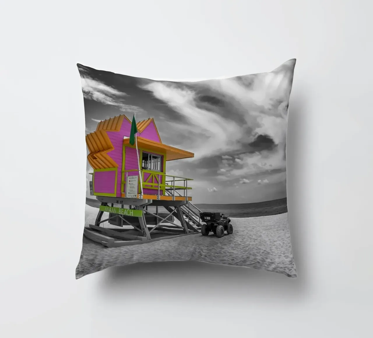 MIAMI BEACH Florida Flair cuscino da Melanie Viola