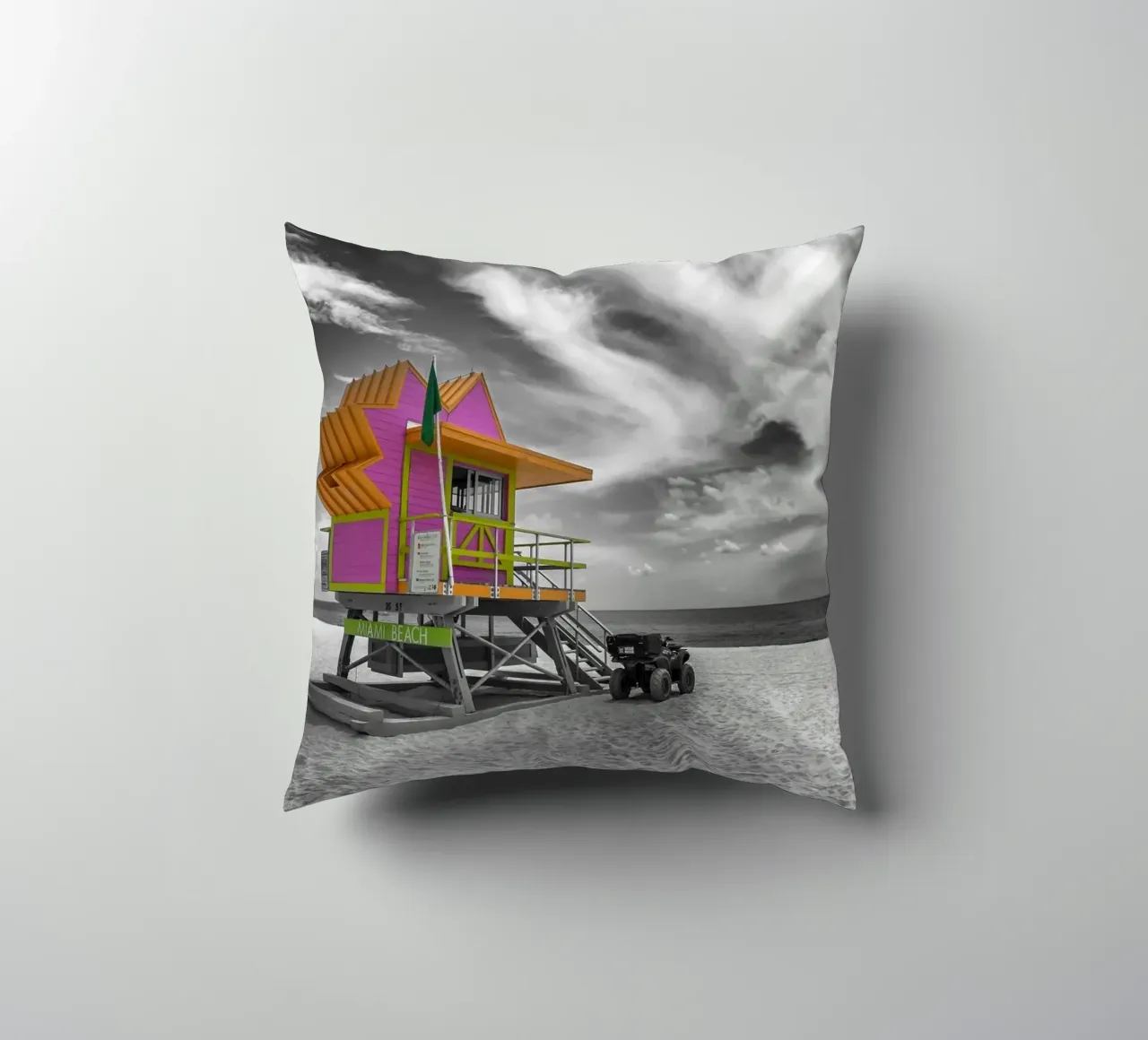 MIAMI BEACH Florida Flair cuscino da Melanie Viola