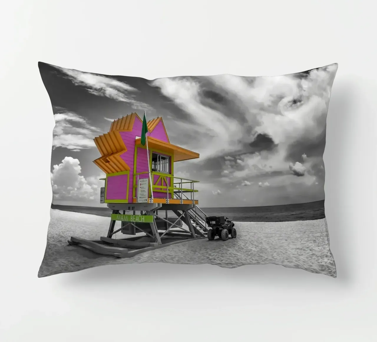 MIAMI BEACH Florida Flair cuscino da Melanie Viola