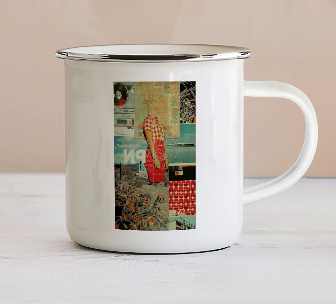 NP 1969 tazza in smalto da Frank Moth