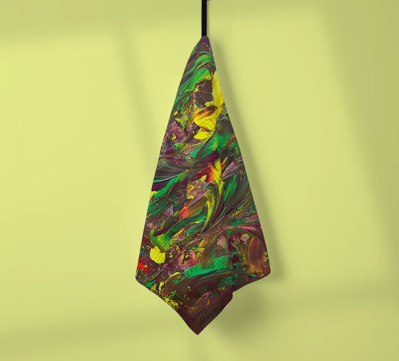 IDEAL GIFT 28 tea towel by Thierry Vobmann Abstract painting