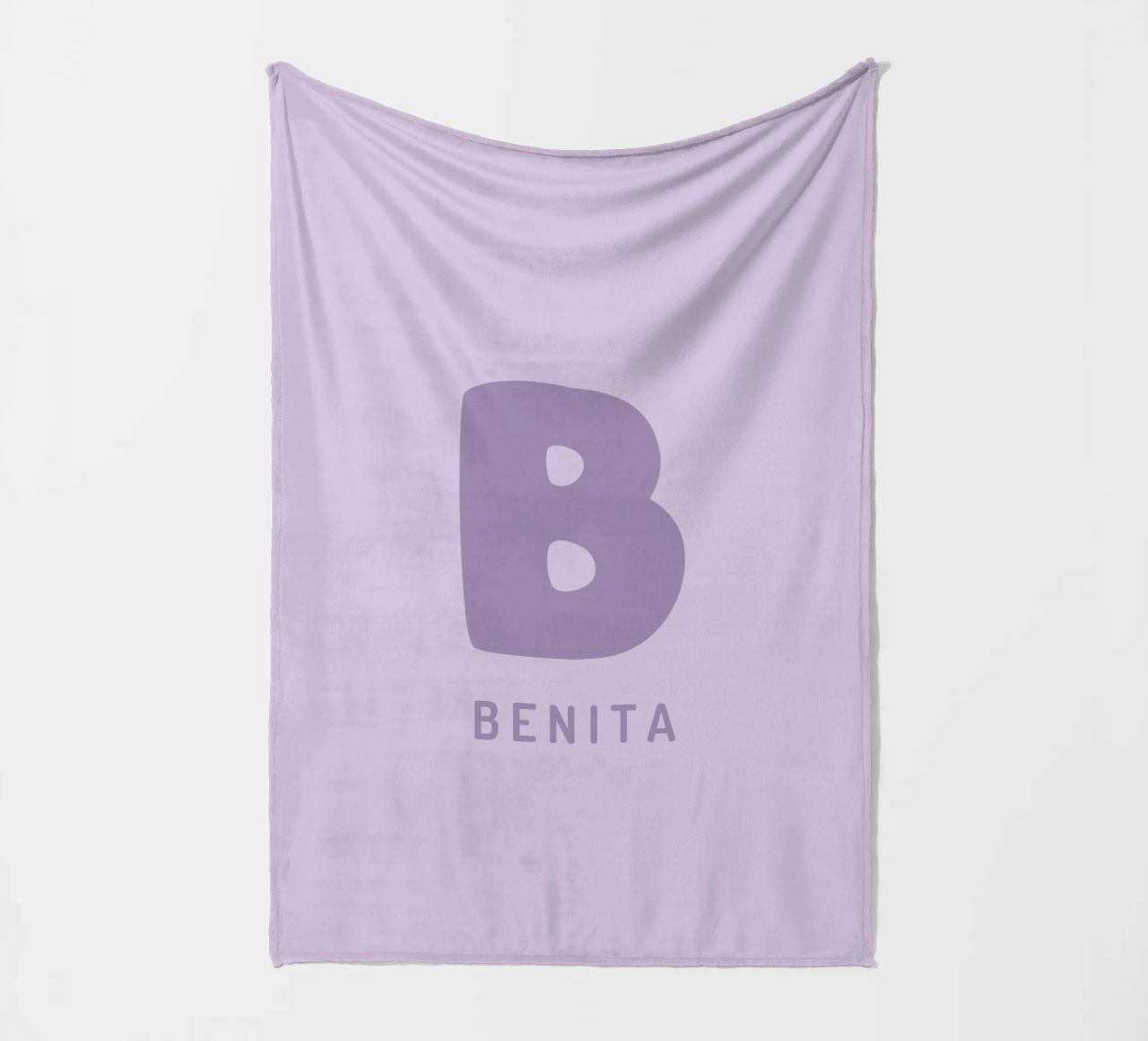 Your name two coperta in pile da pv design