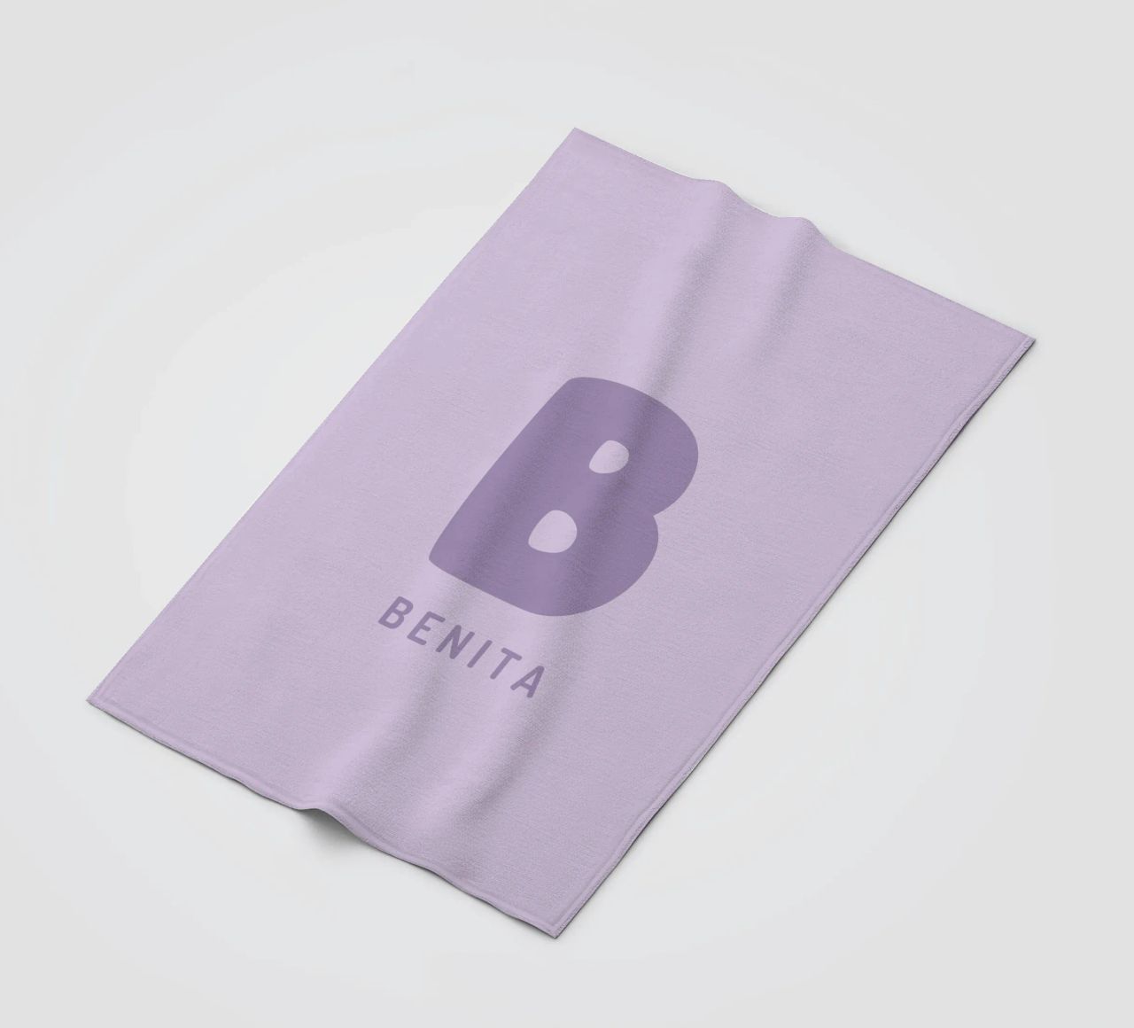 Your name two coperta in pile da pv design