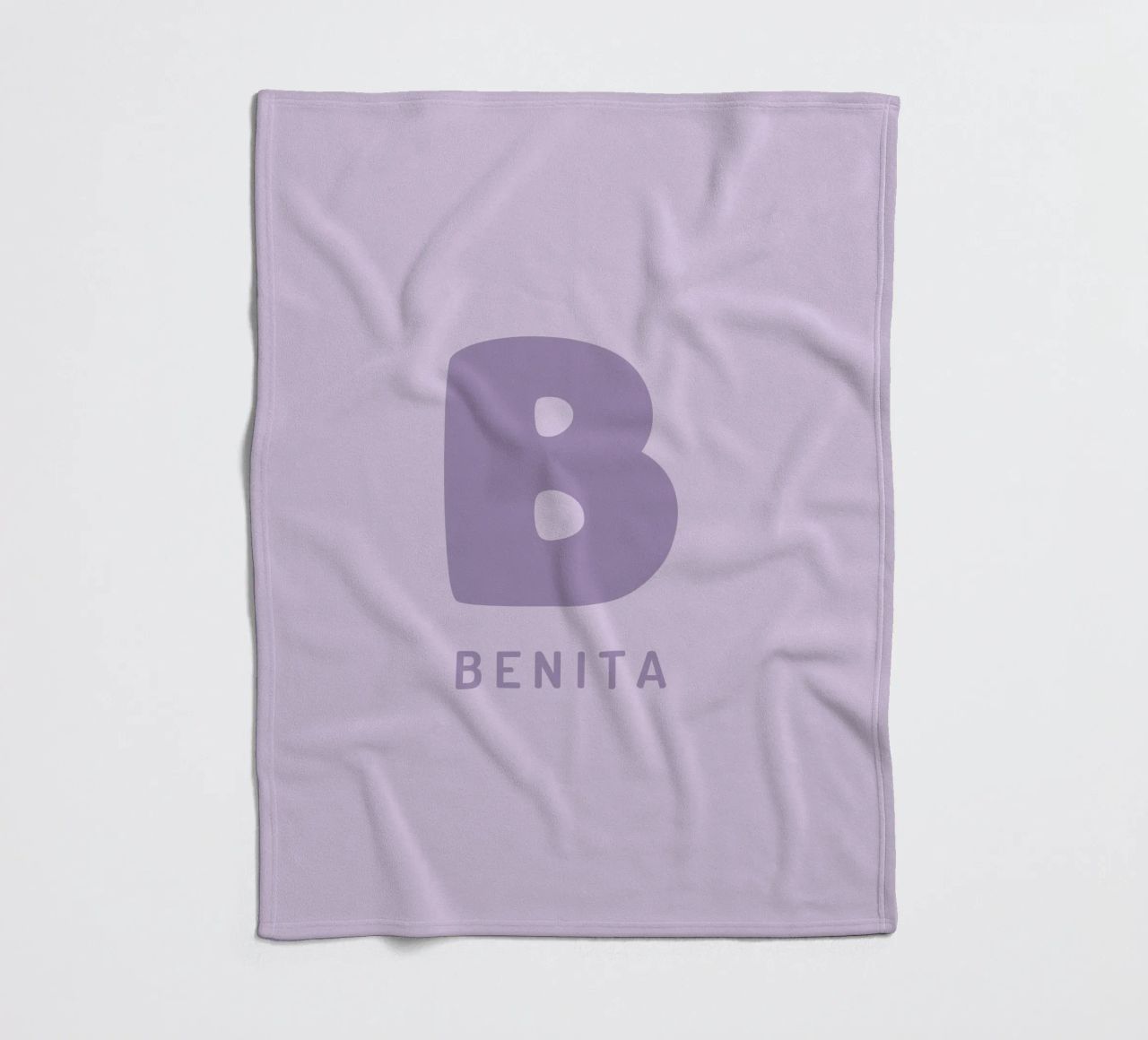 Your name two coperta in pile da pv design