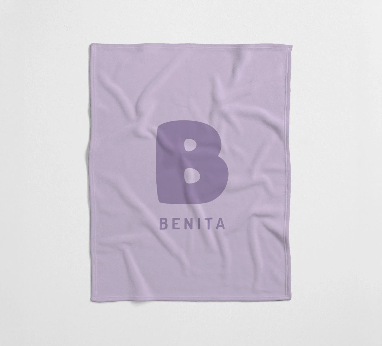 Your name two coperta in pile da pv design