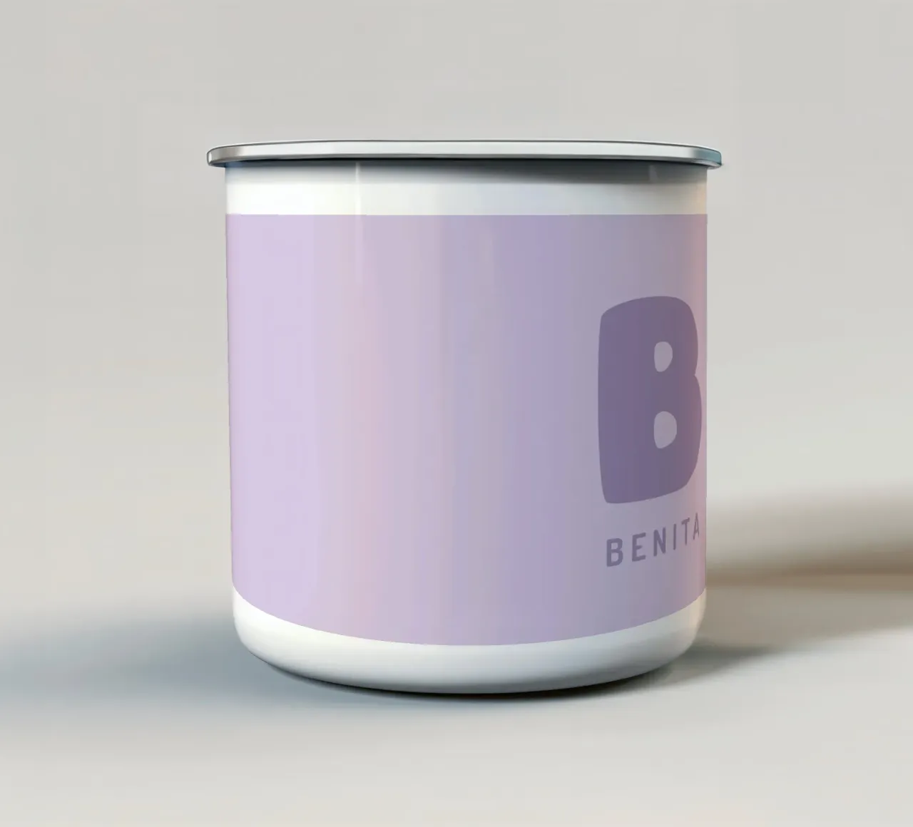 Your name two enamel mug by we line studio - design