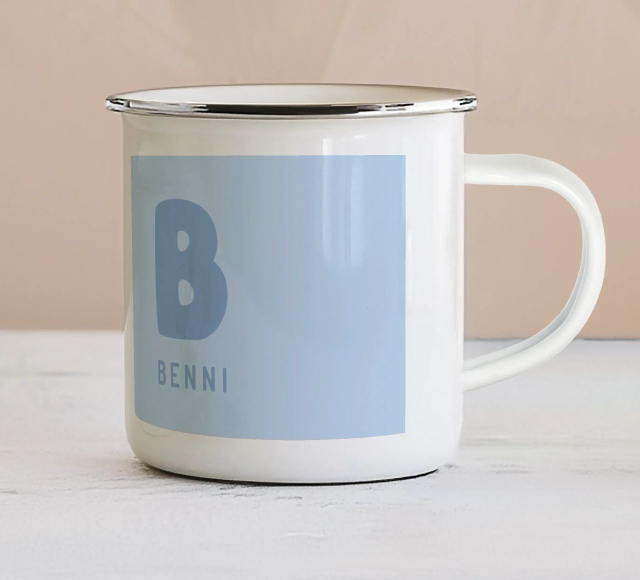 Your name tazza in smalto da pv design