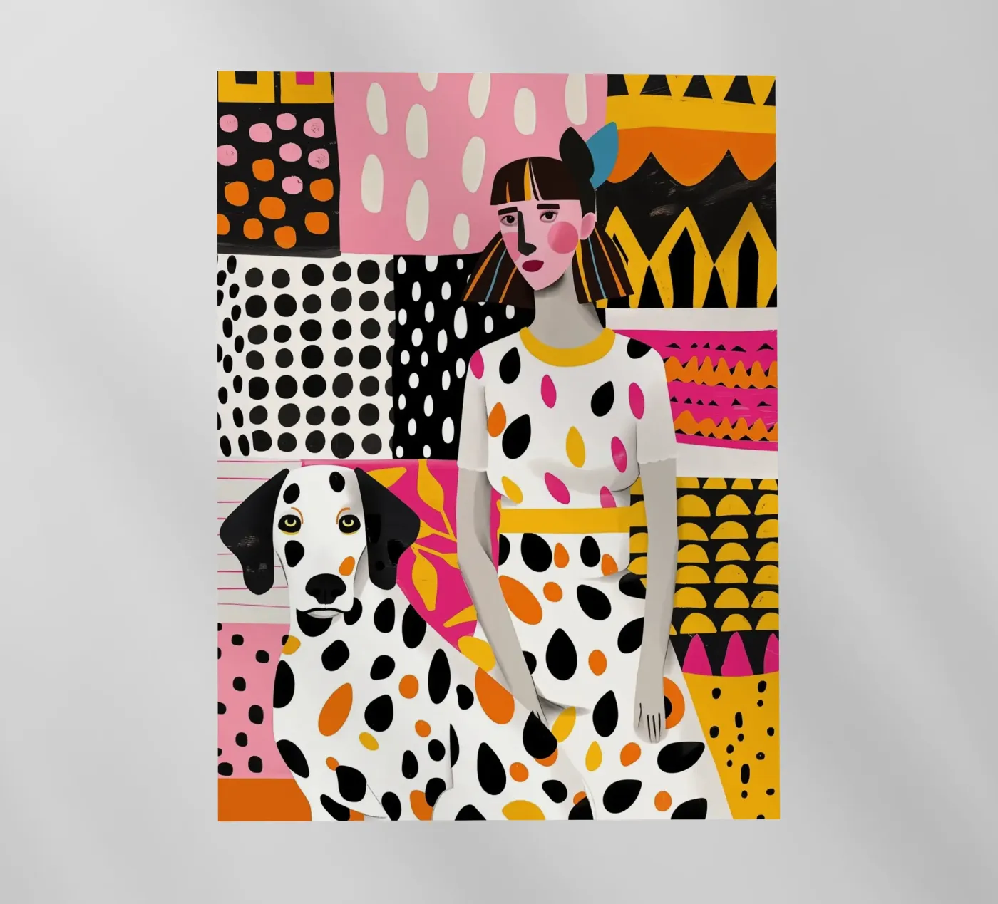 Collage di dalmata e cani patchwork pellicola backlit da Autofocus