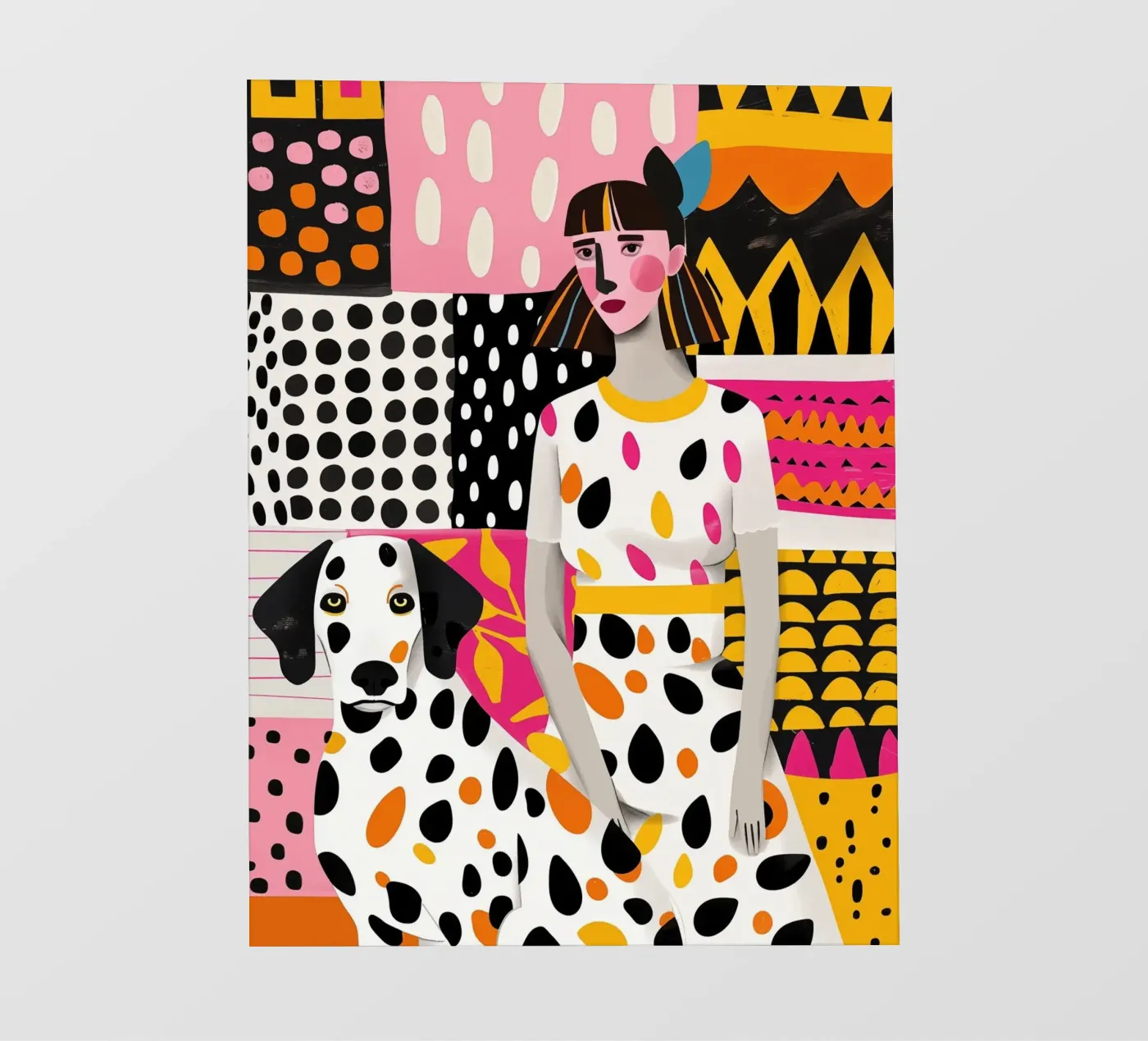 Collage di dalmata e cani patchwork pellicola backlit da Autofocus