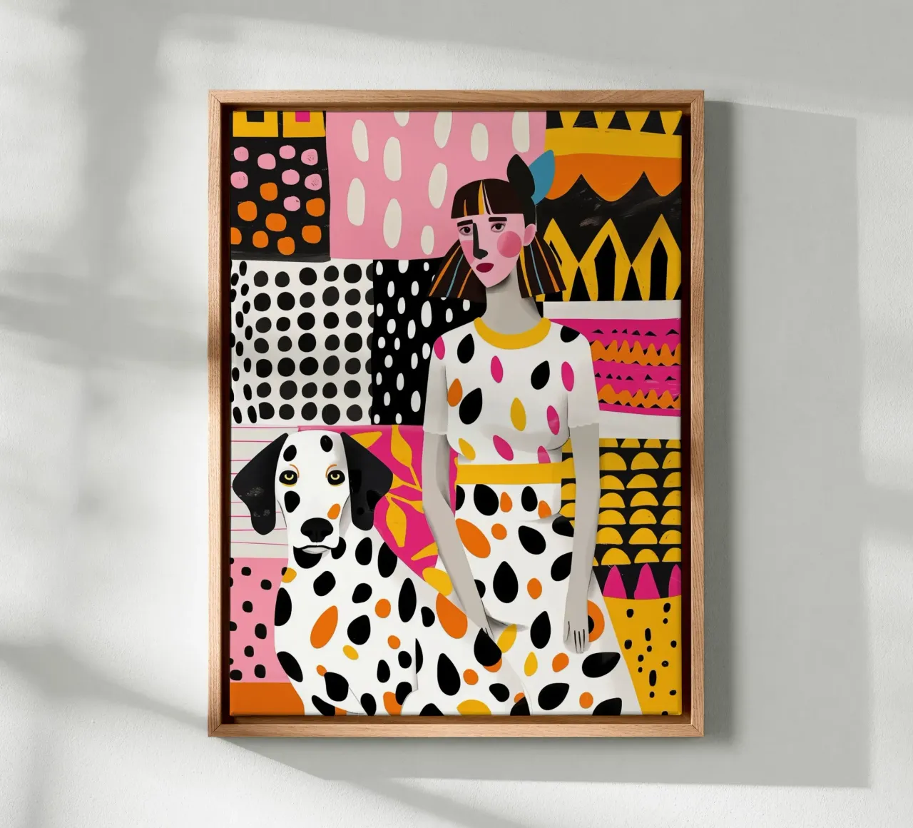 Collage di dalmata e cani patchwork tela da Autofocus