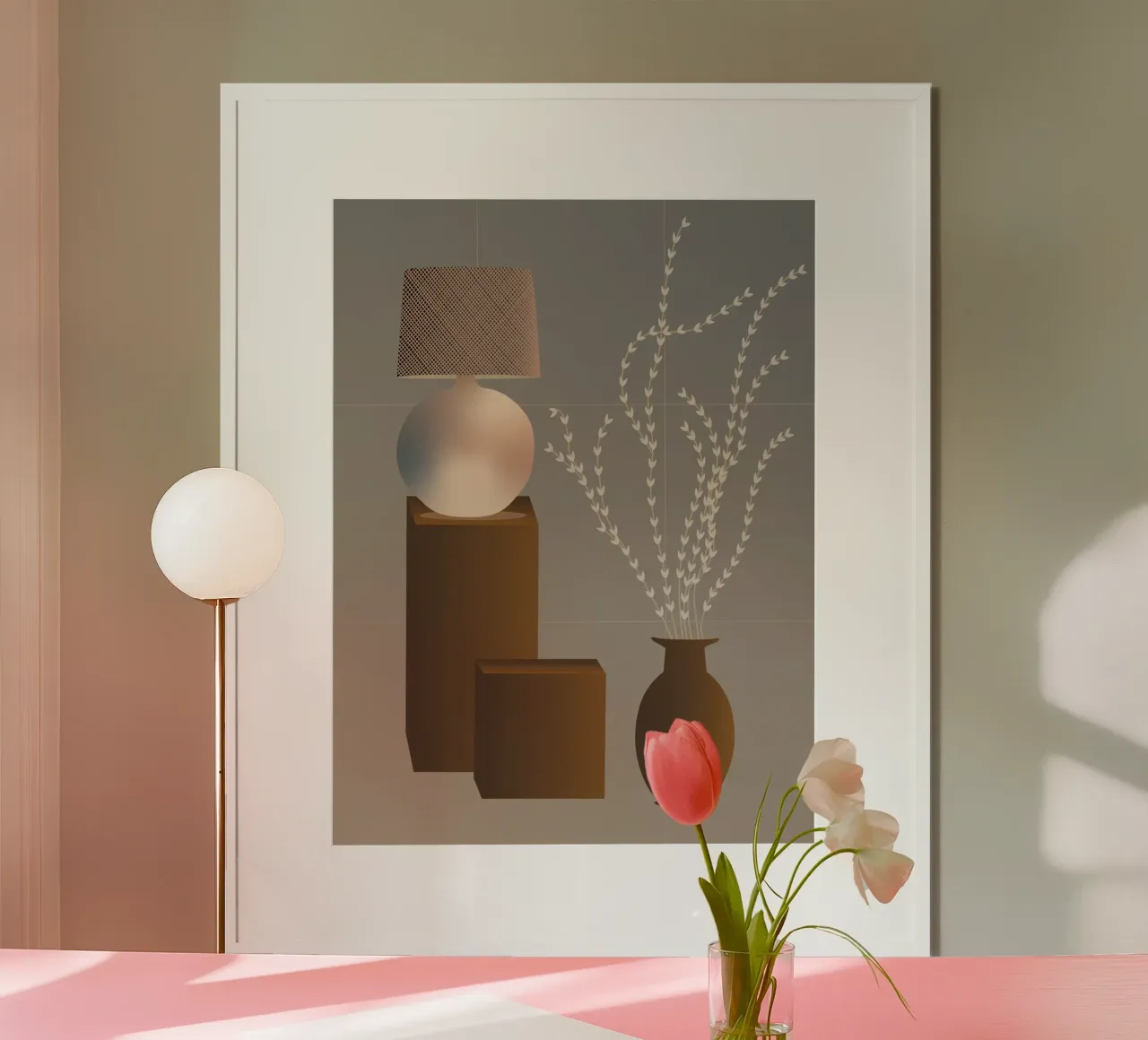 Natura morta moderna in bronzo I poster con telaio in plastica da Atelier_SousleMont