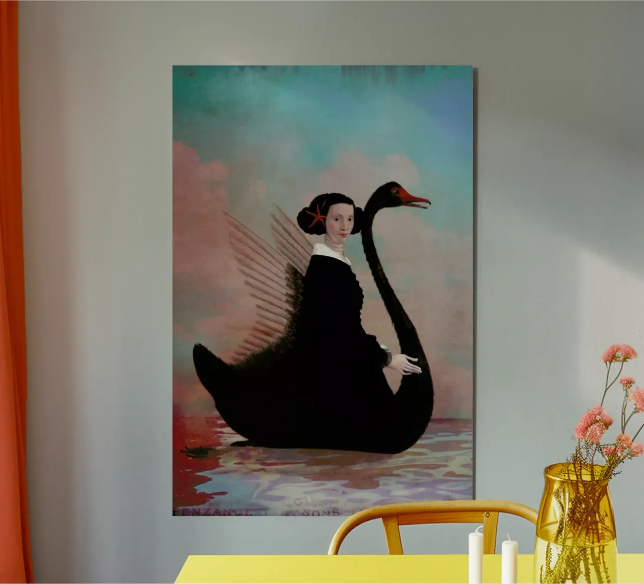 Black Swan alluminio dibond da Catrin Welz-Stein