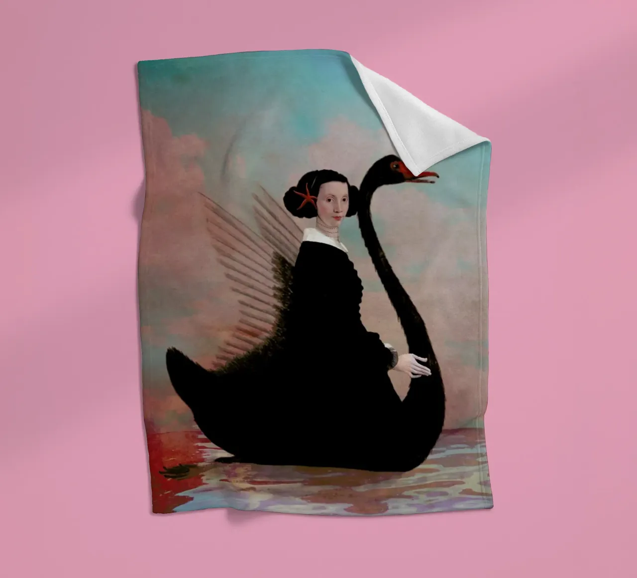 Black Swan coperta in pile da Catrin Welz-Stein