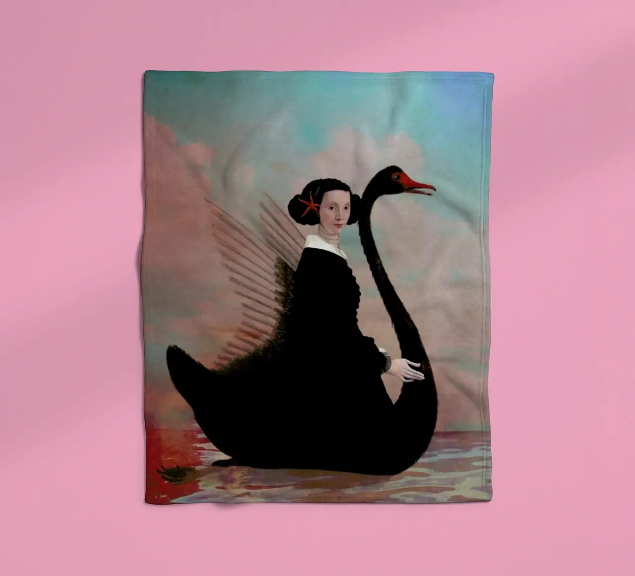 Black Swan coperta in pile da Catrin Welz-Stein