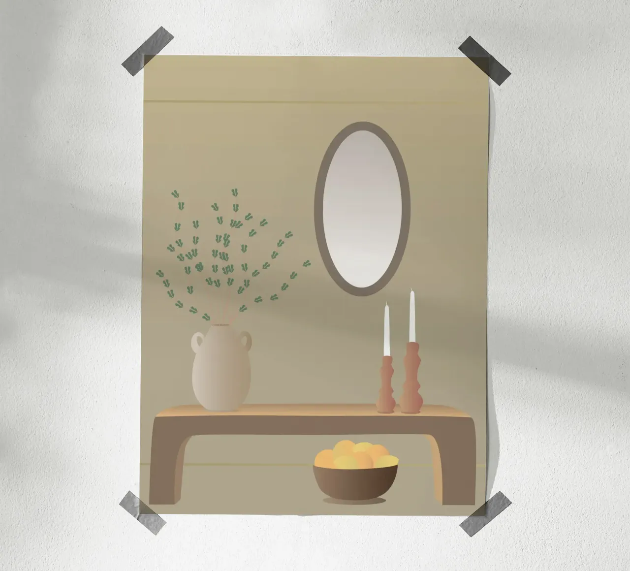 Natura morta moderna in bronzo II poster da Atelier_SousleMont