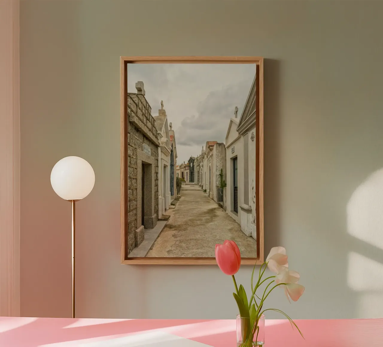 Grafhuizen canvas met Baklijst van Curious Collections by Marielle Leenders