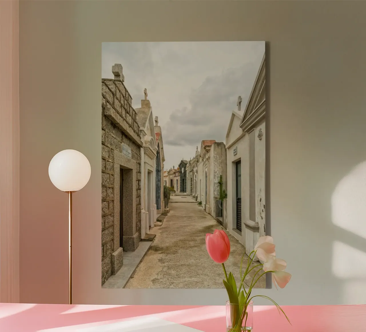 Grafhuizen canvas met Baklijst van Curious Collections by Marielle Leenders