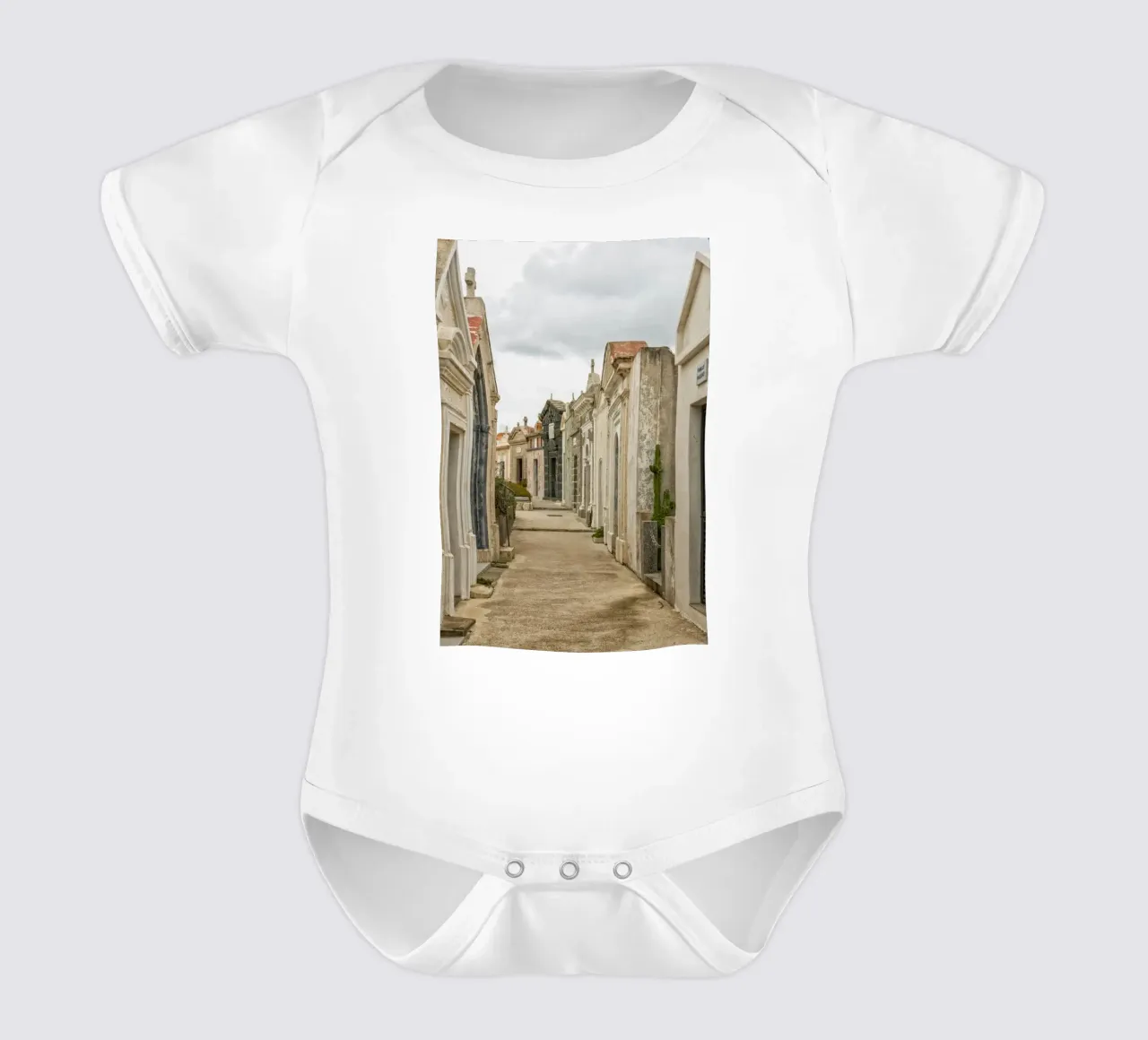 Grafhuizen babyrompertje korte mouwen van Curious Collections by Marielle Leenders