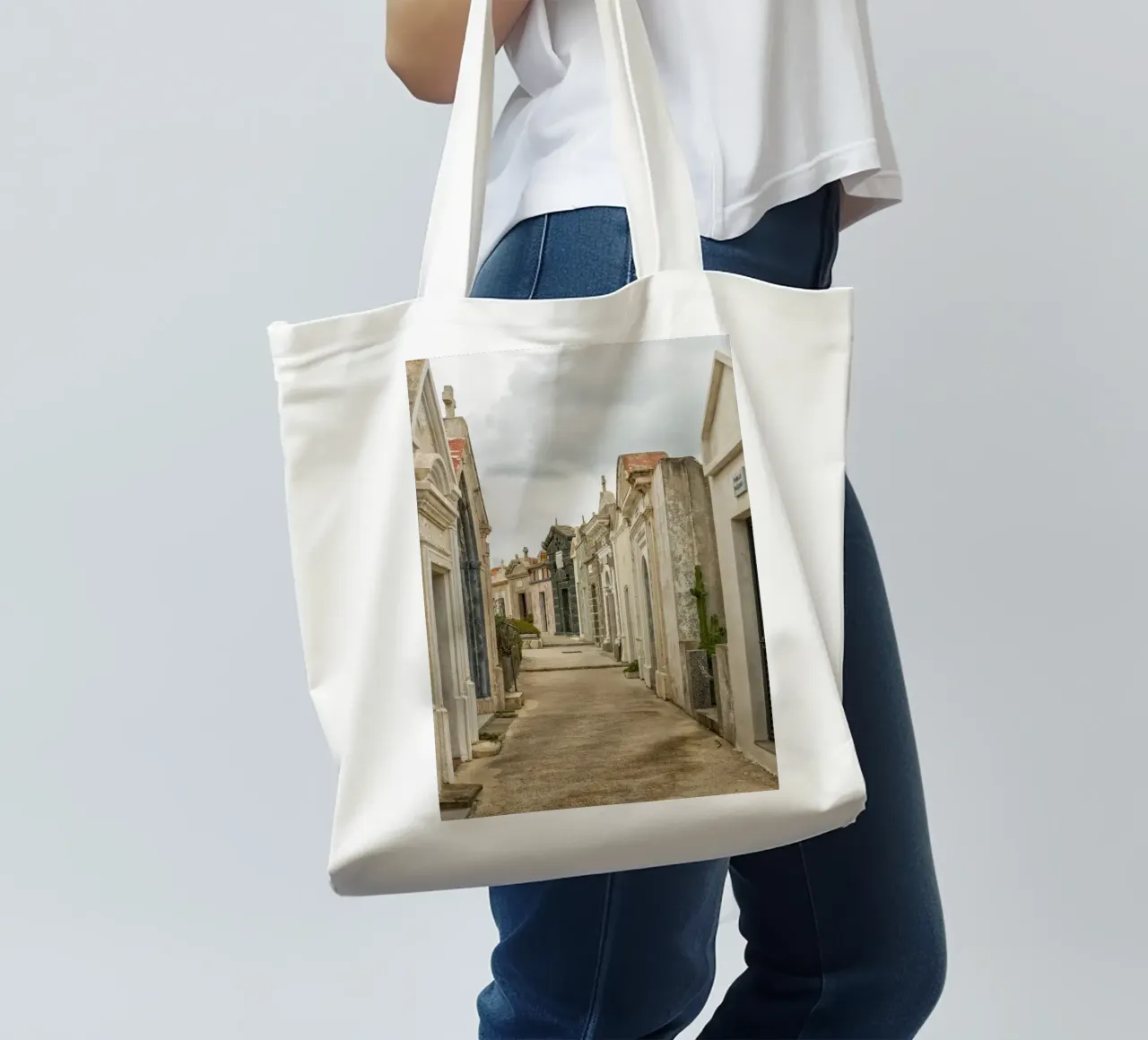 Gravehouses tote bag by Curious Collections by Marielle Leenders