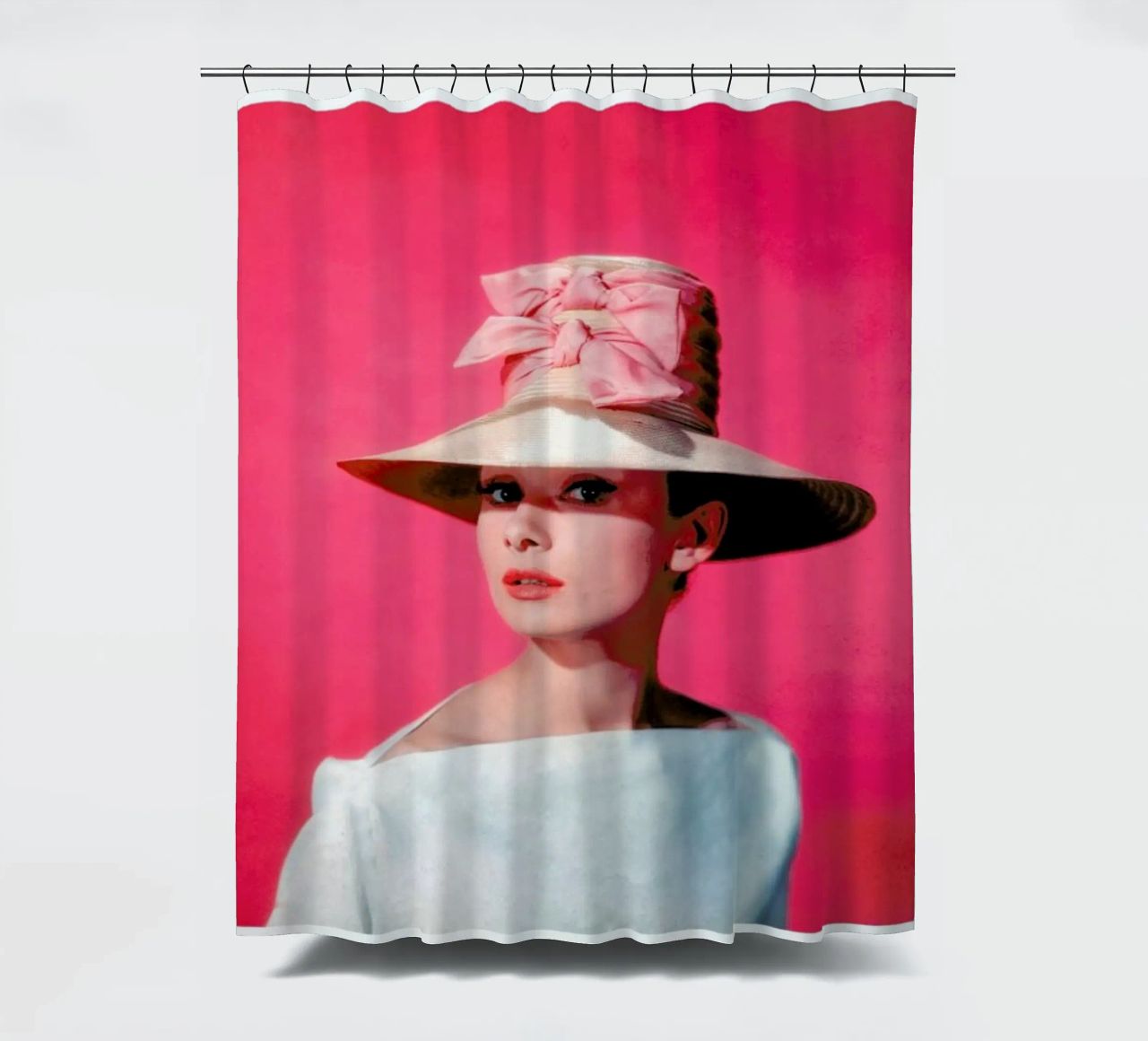 Audrey Hepburn in Funny Face, 1957 Duschvorhang von Gallery Print and Art Limited