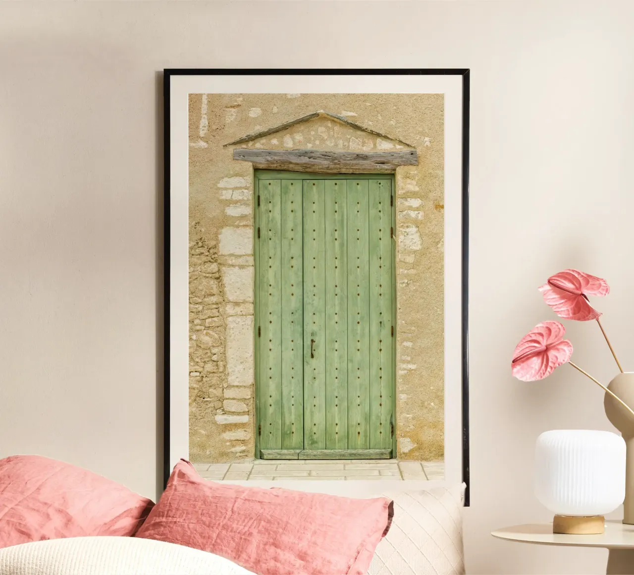 Vecchia porta di legno verde carta hahnemühle da Curious Collections by Marielle Leenders