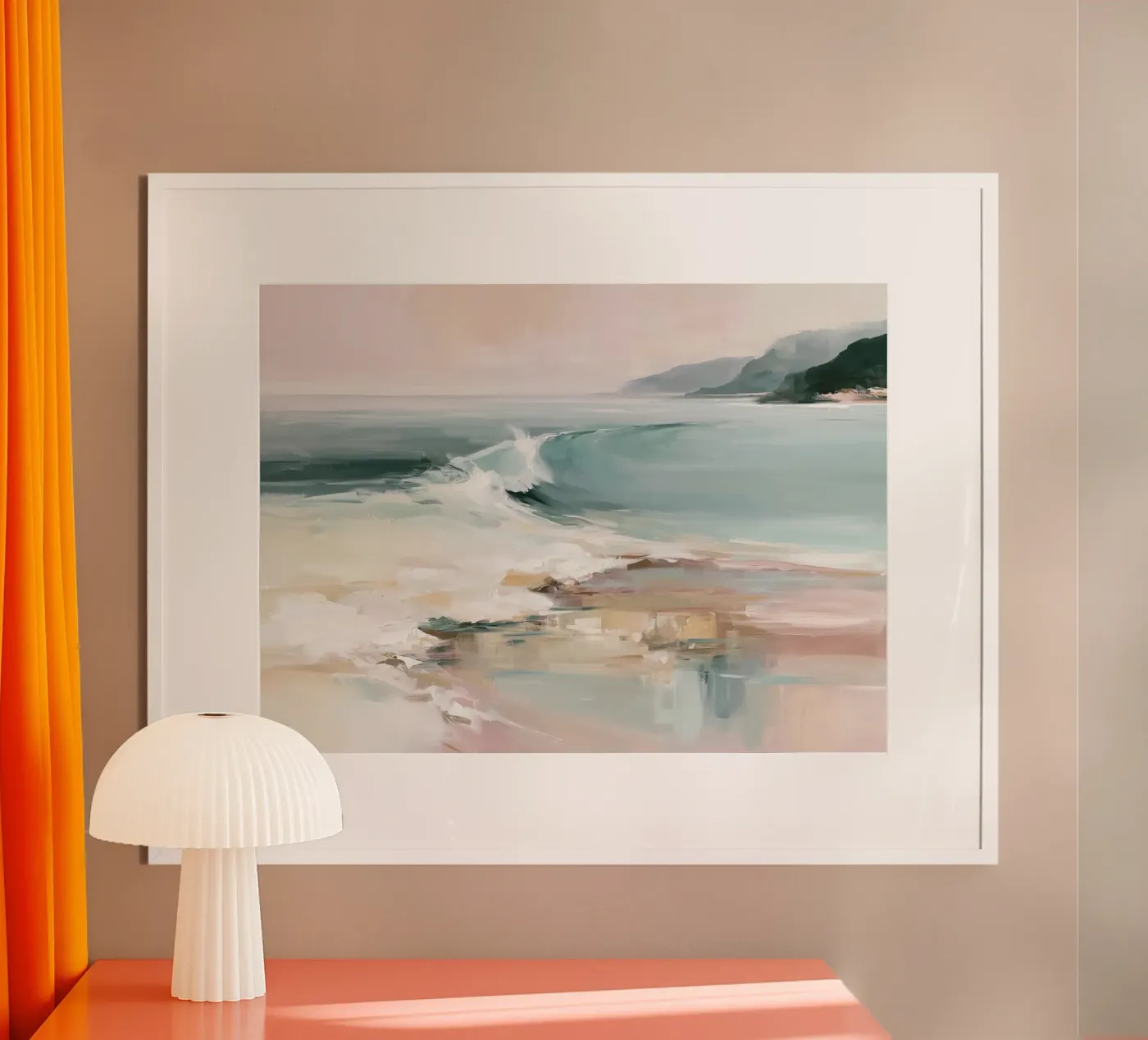 Abstract Beach Waves poster by softsoul