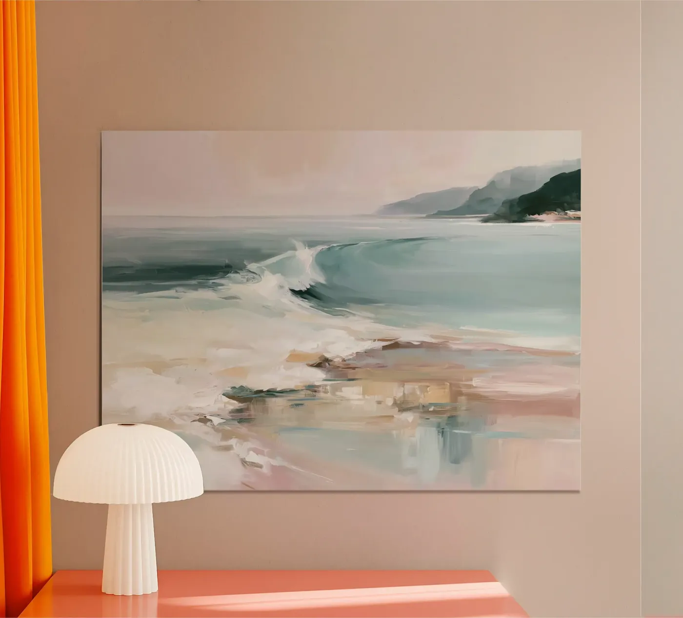 Abstract Beach Waves poster by softsoul