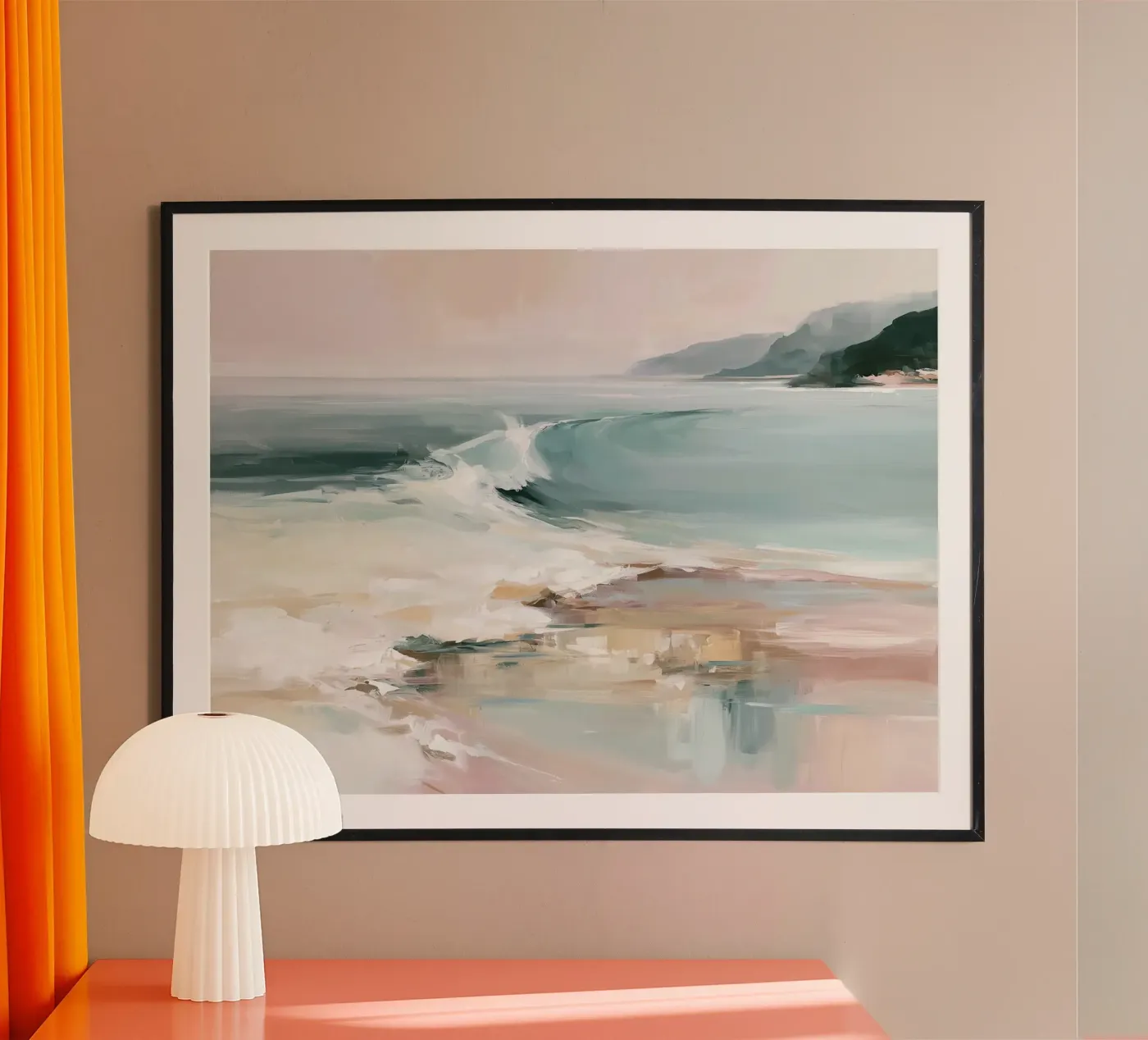Abstract Beach Waves poster by softsoul