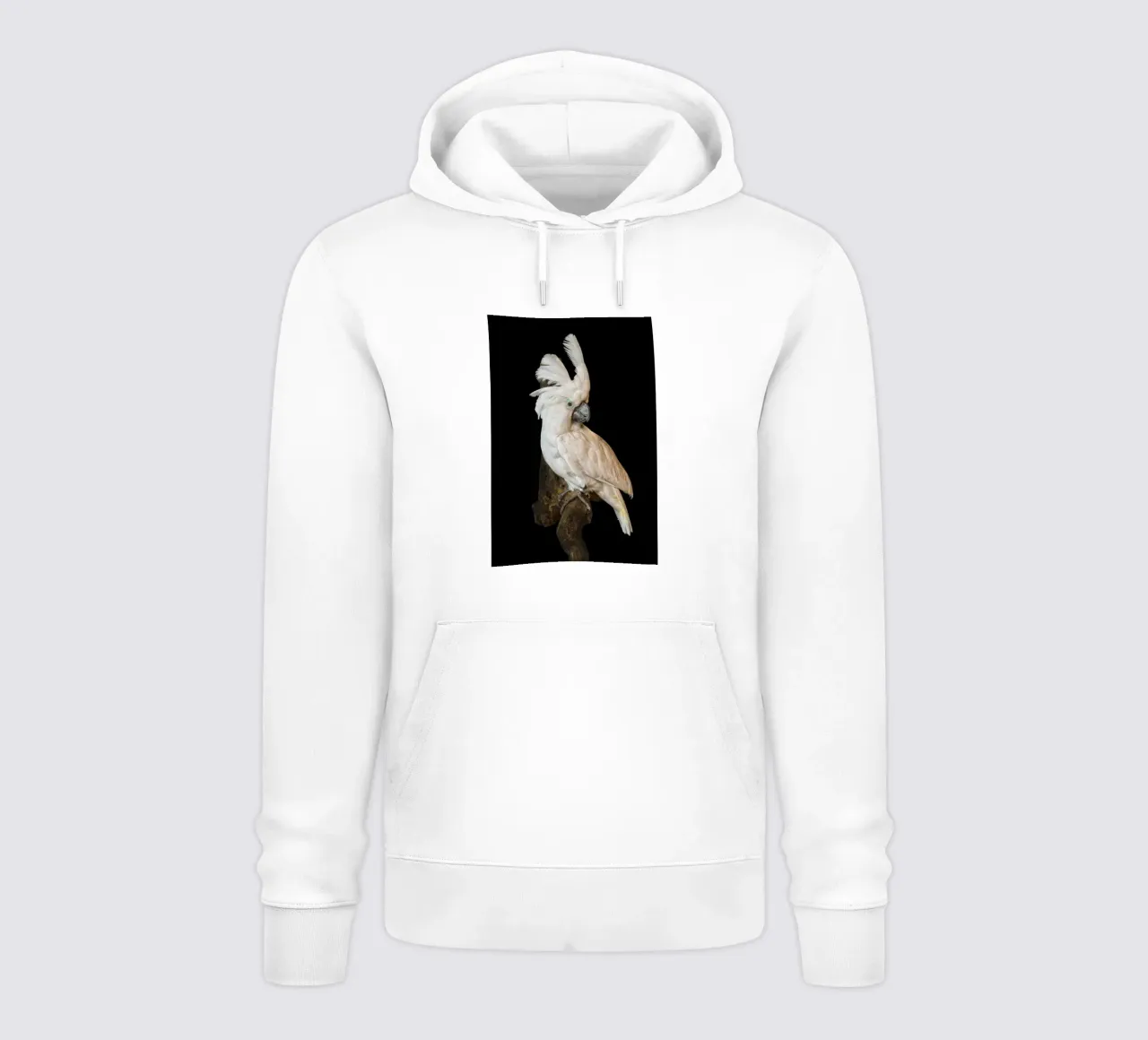 Cacatua bianco felpa con cappuccio da Curious Collections by Marielle Leenders