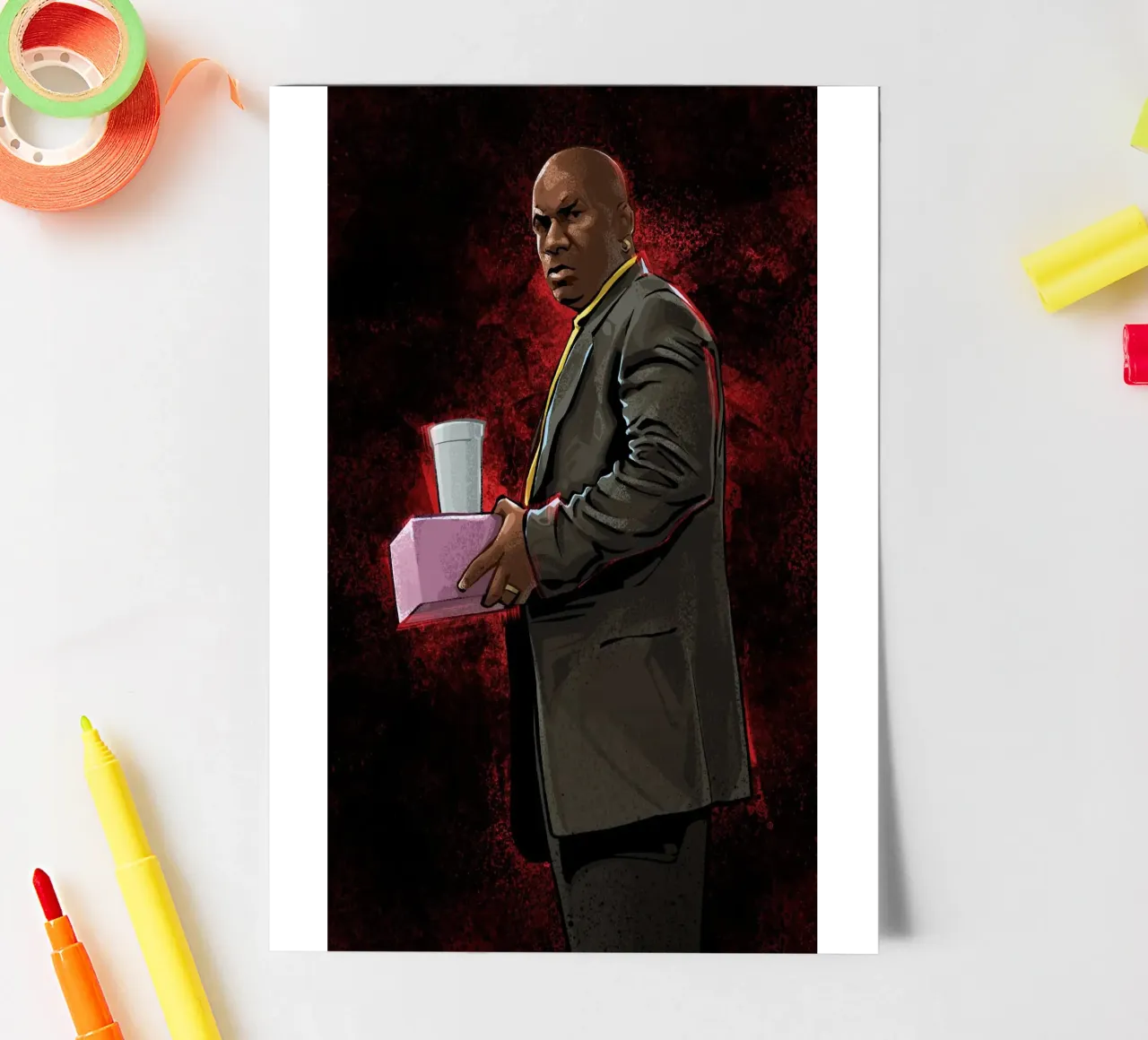 Marsellus Wallace sticker sheet by nabakumov