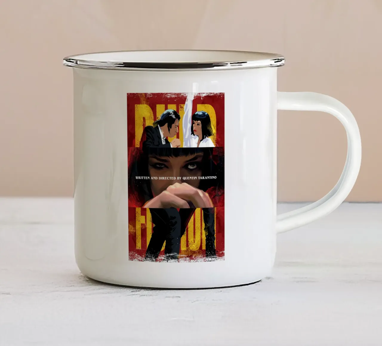 Pulp Fiction Dancing tazza in smalto da nabakumov