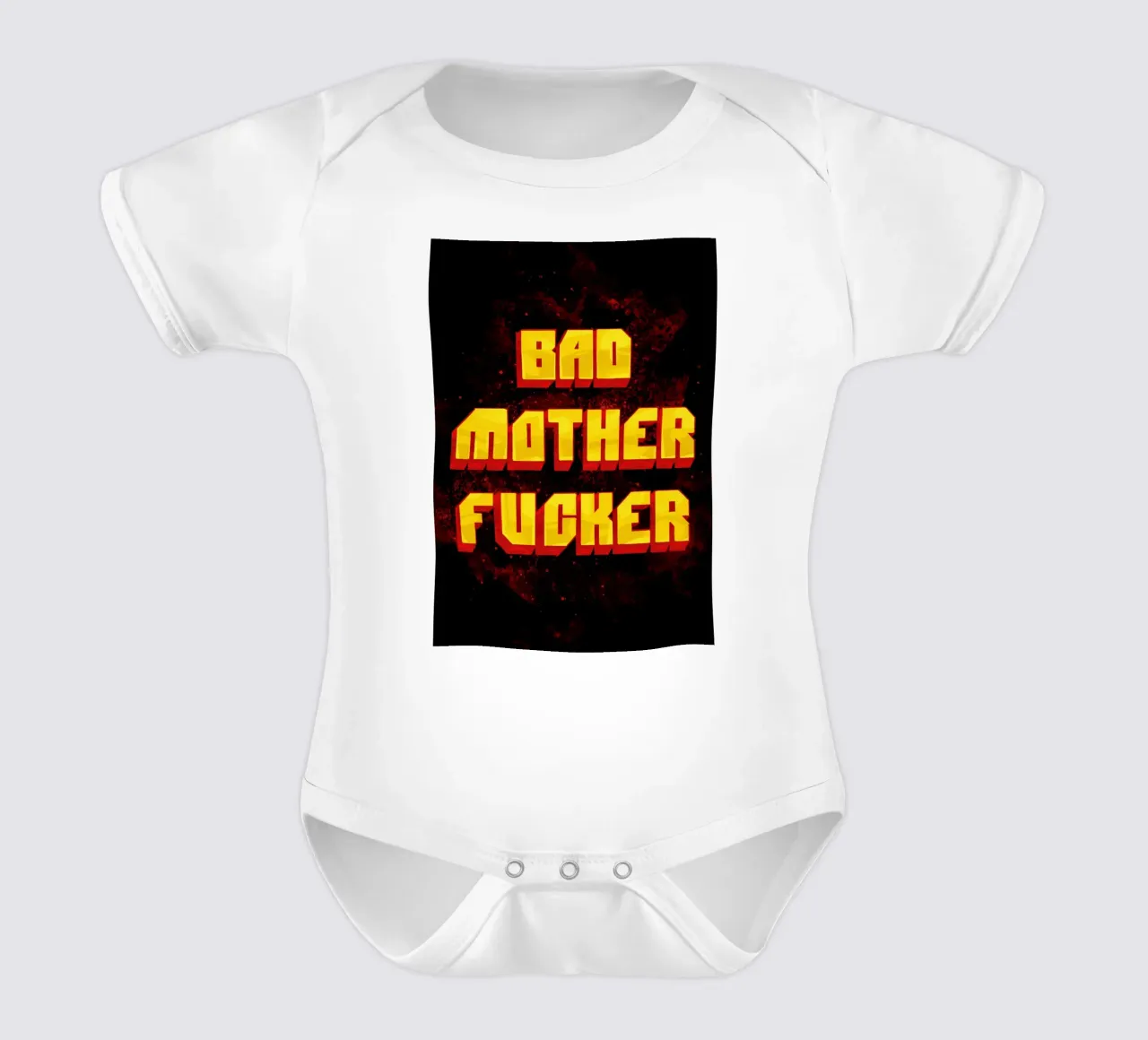 Bad Mother F body neonato maniche corte da nabakumov