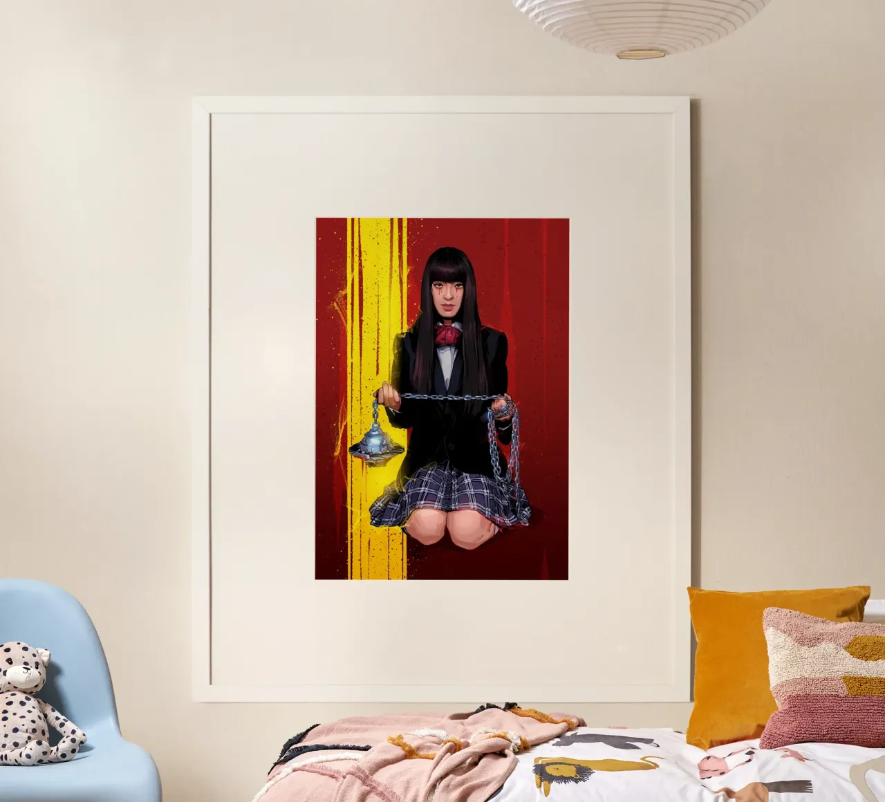 Gogo Yubari poster con telaio in plastica da nabakumov