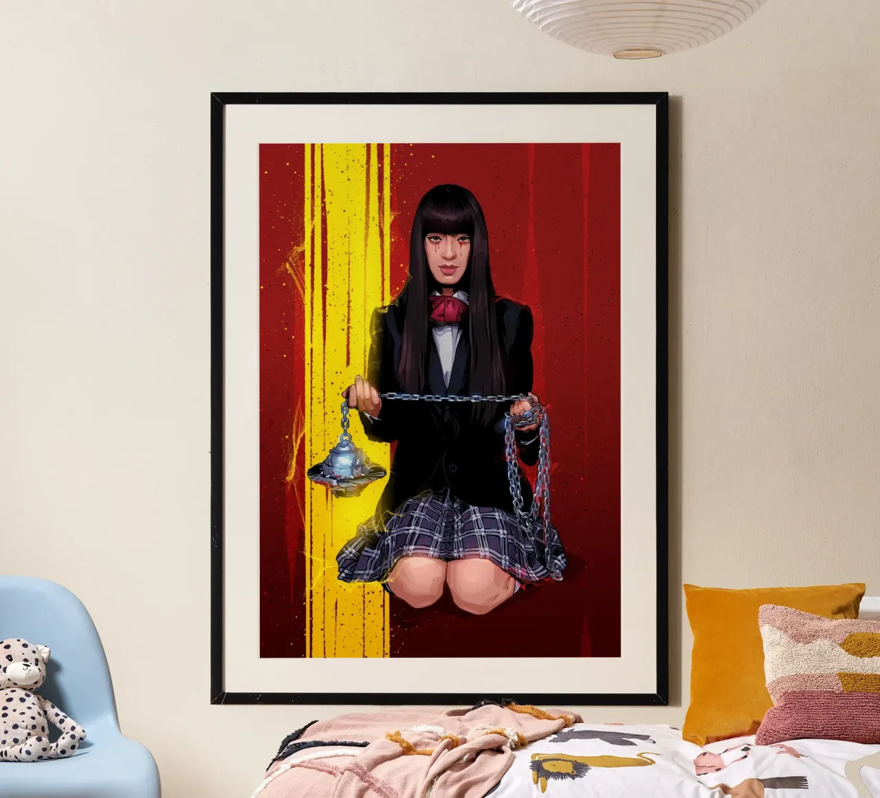 Gogo Yubari poster con telaio in plastica da nabakumov