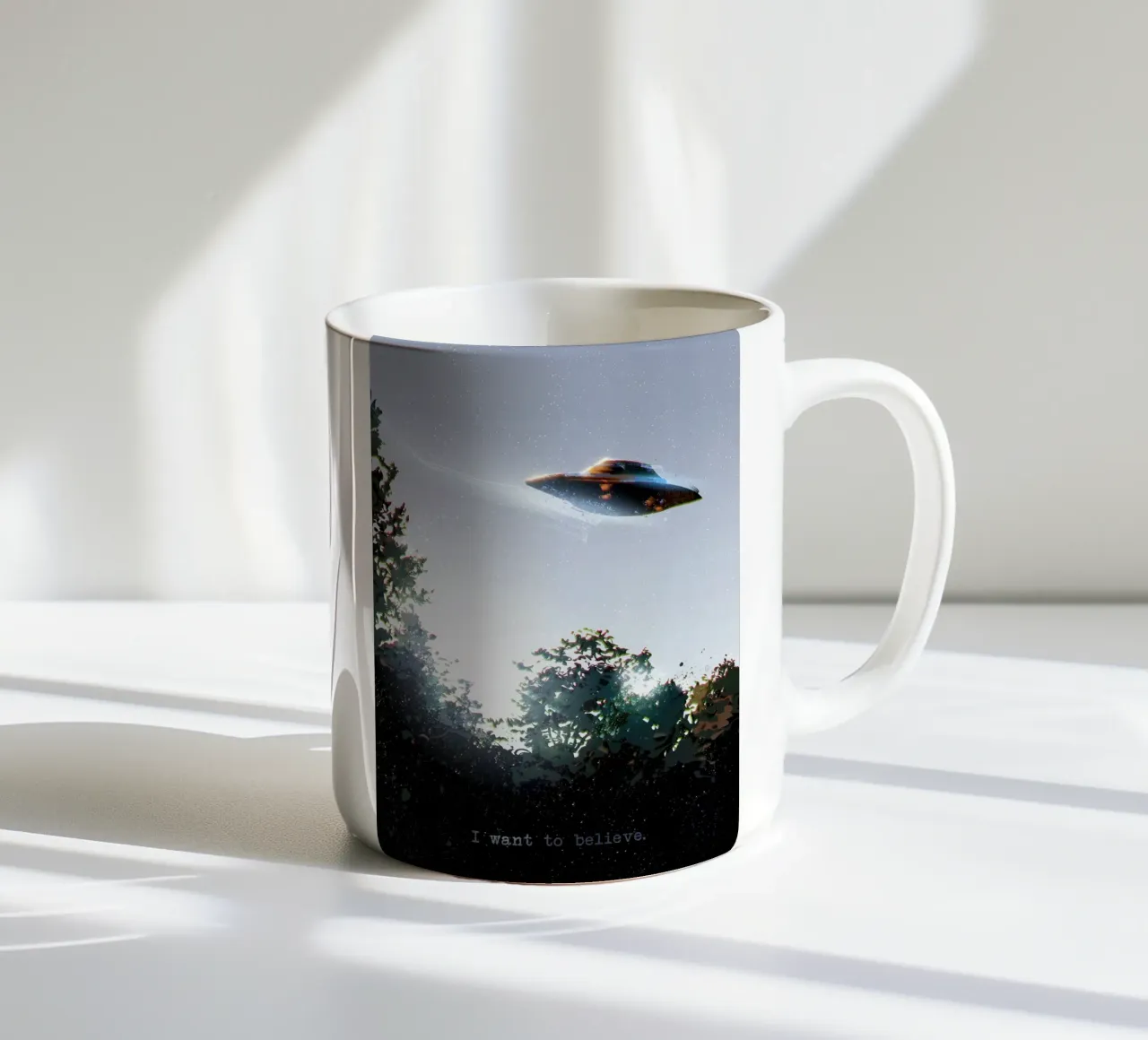 I Want To Believe tazza in ceramica da nabakumov