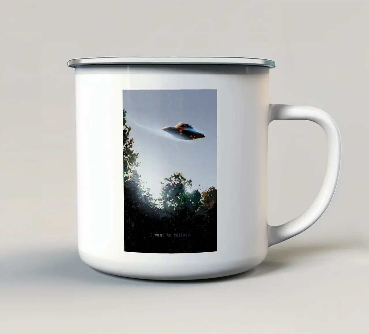 I Want To Believe tazza in smalto da nabakumov