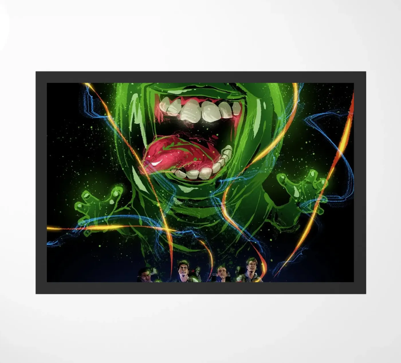 Ghostbusters Slimer doormat by nabakumov