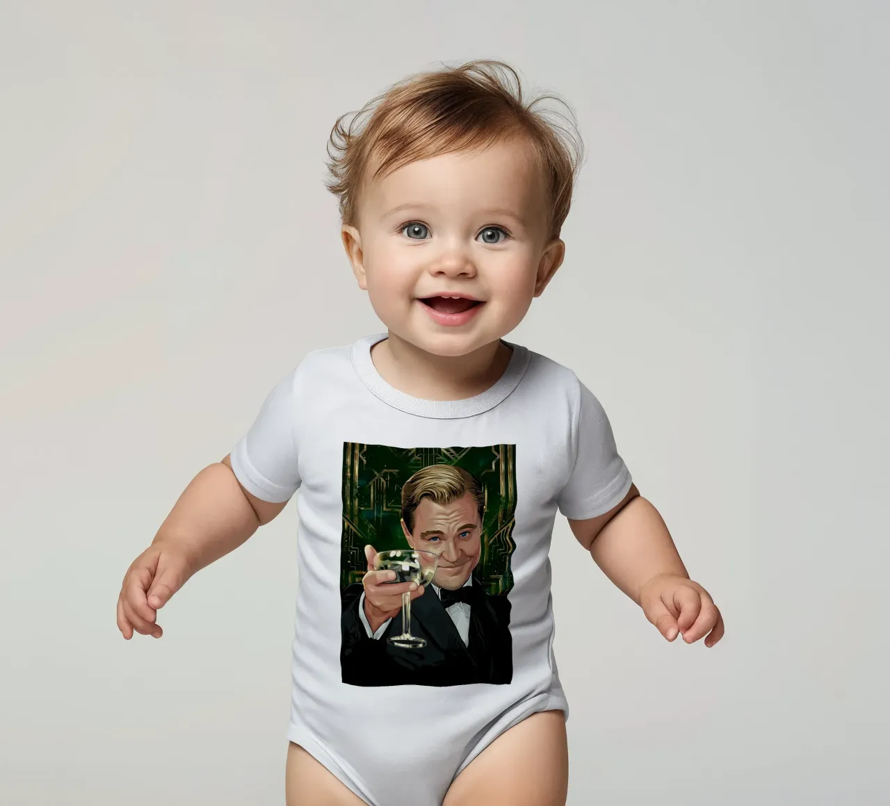The Great Gatsby body neonato maniche corte da nabakumov