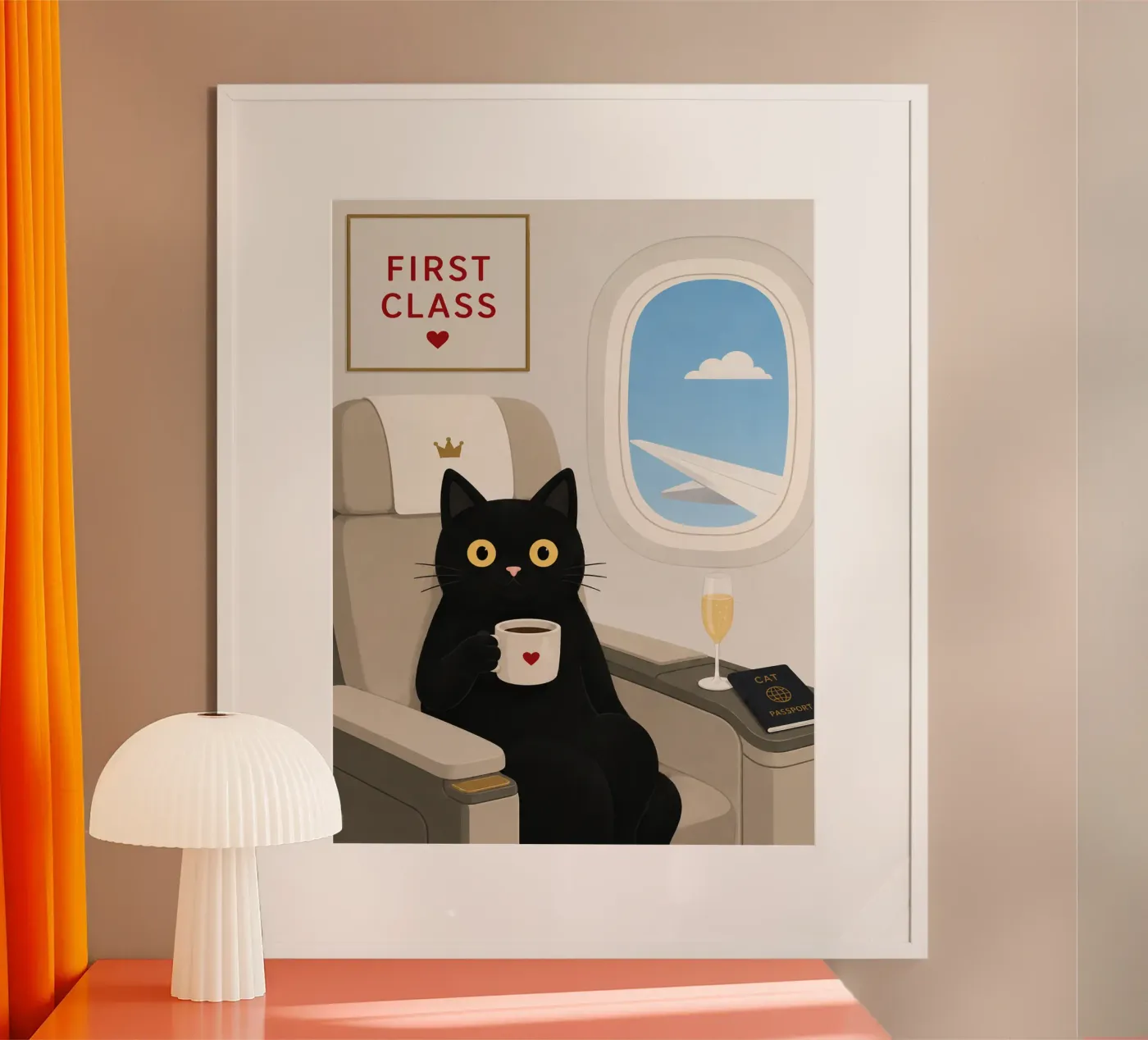 black cat first class poster by citralake