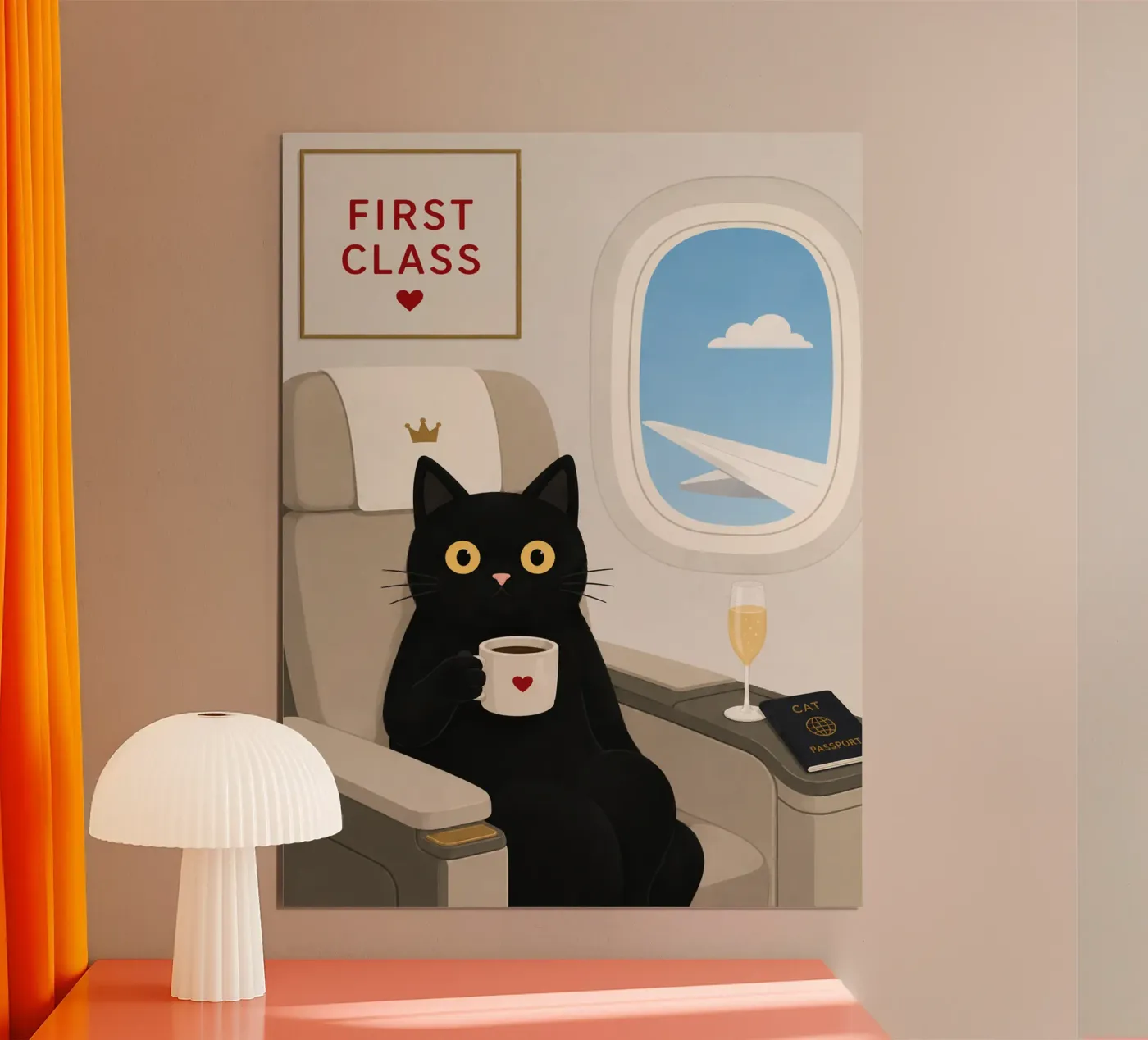 black cat first class poster by citralake